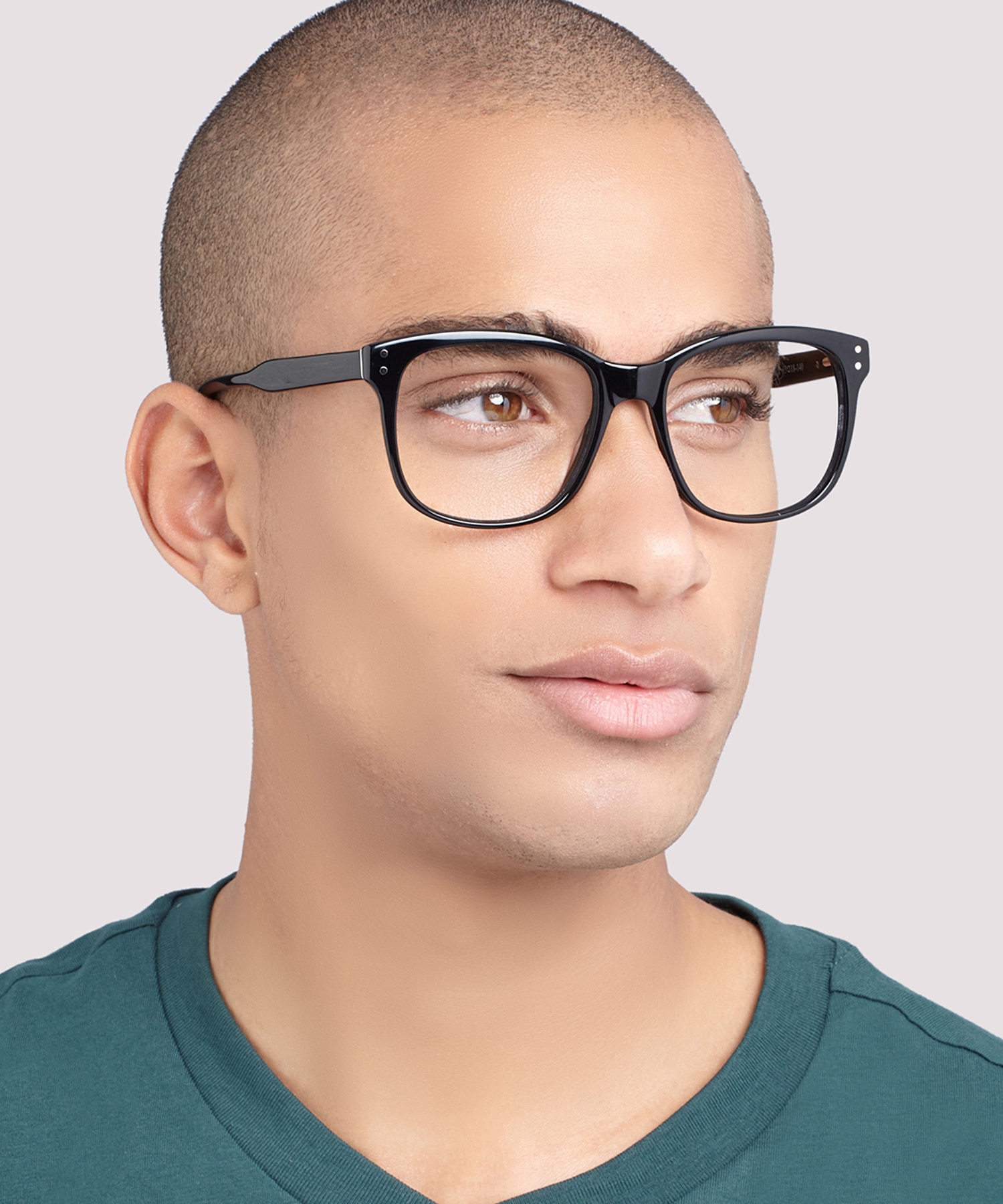 Jaden Black AcetateEyeglass Frames for Men for Glasses Direct