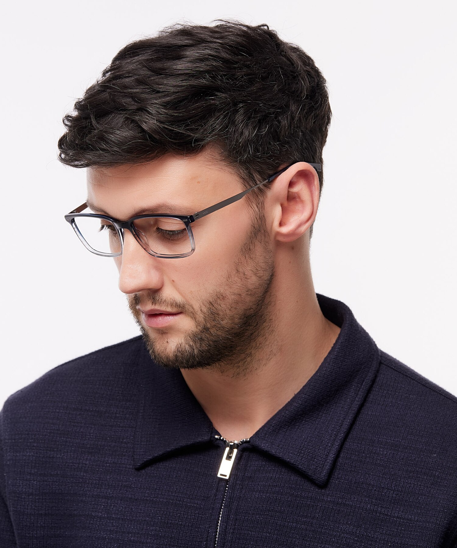 BOSS 1643 Blue AcetateEyeglass Frames for Men for Glasses Direct