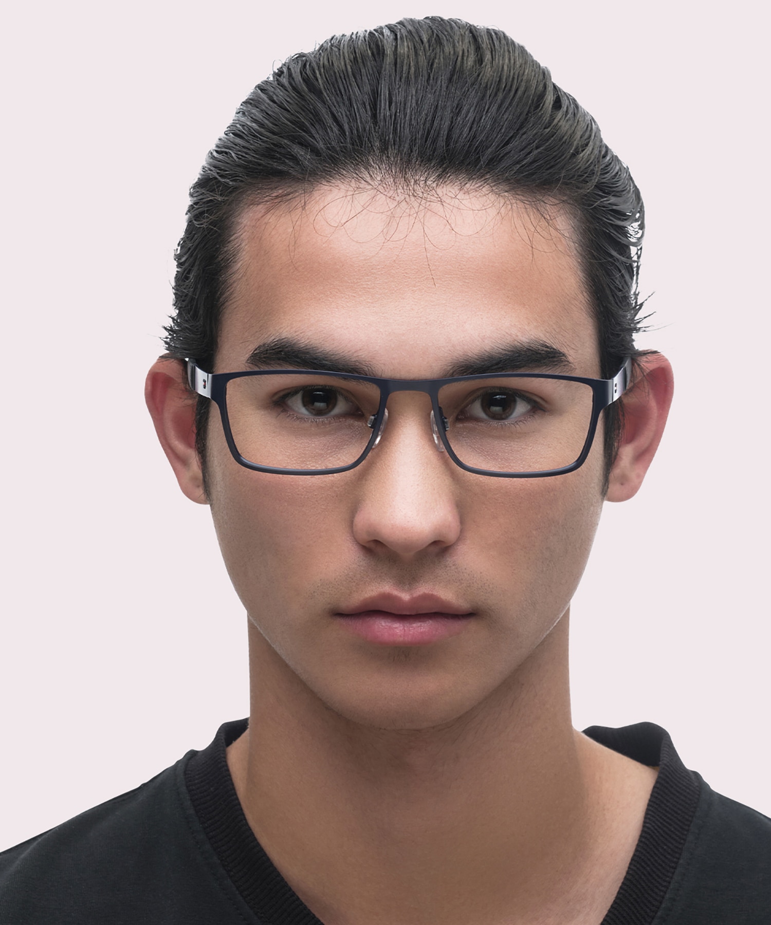 TH 1543 Blue MetalEyeglass Frames for Men for Glasses Direct