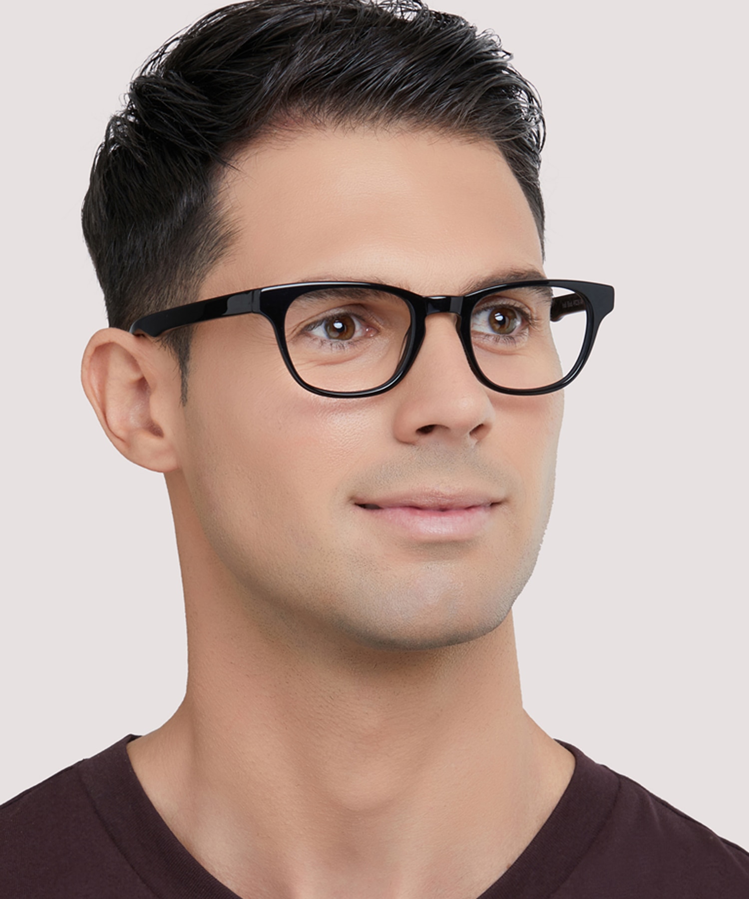 Andi Black AcetateEyeglass Frames for Men for Glasses Direct