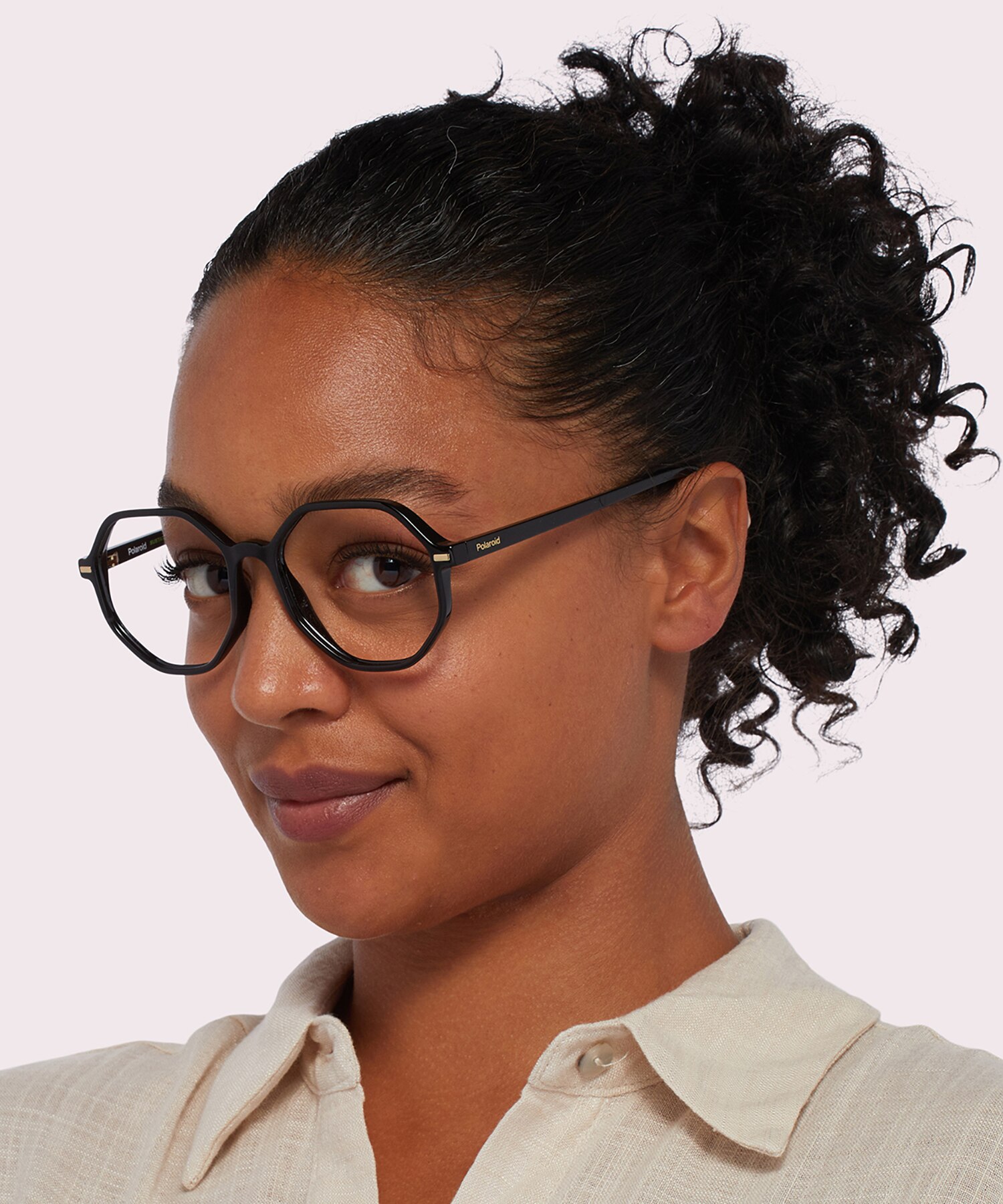PLD D433 Black PlasticEyeglass Frames for Women for Glasses Direct