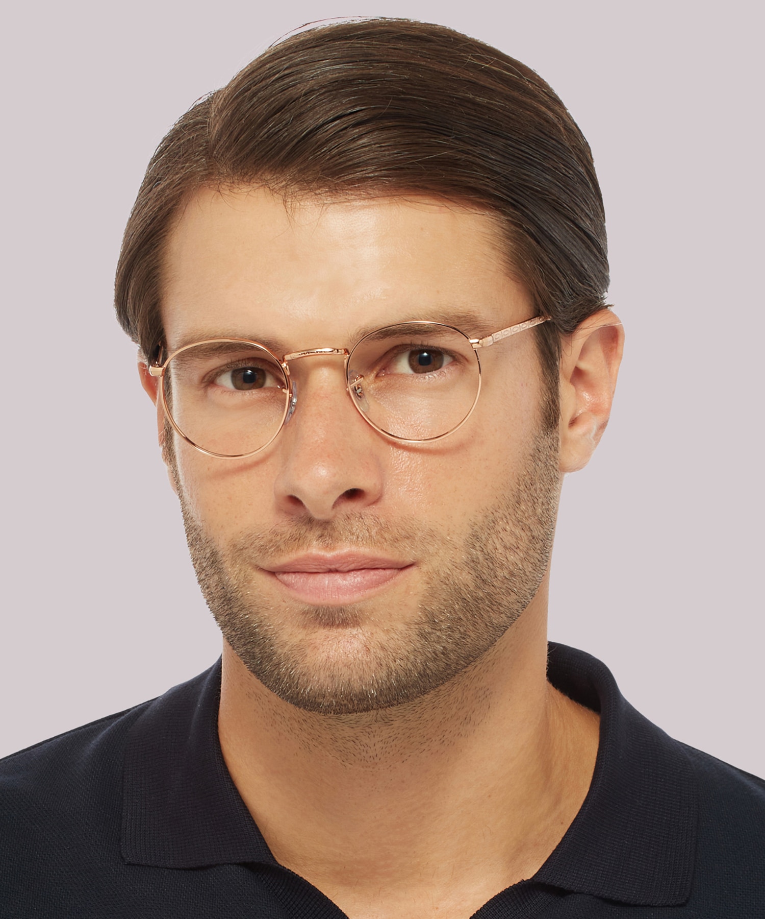 RB3637V Rose Gold MetalEyeglass Frames for Men for Glasses Direct