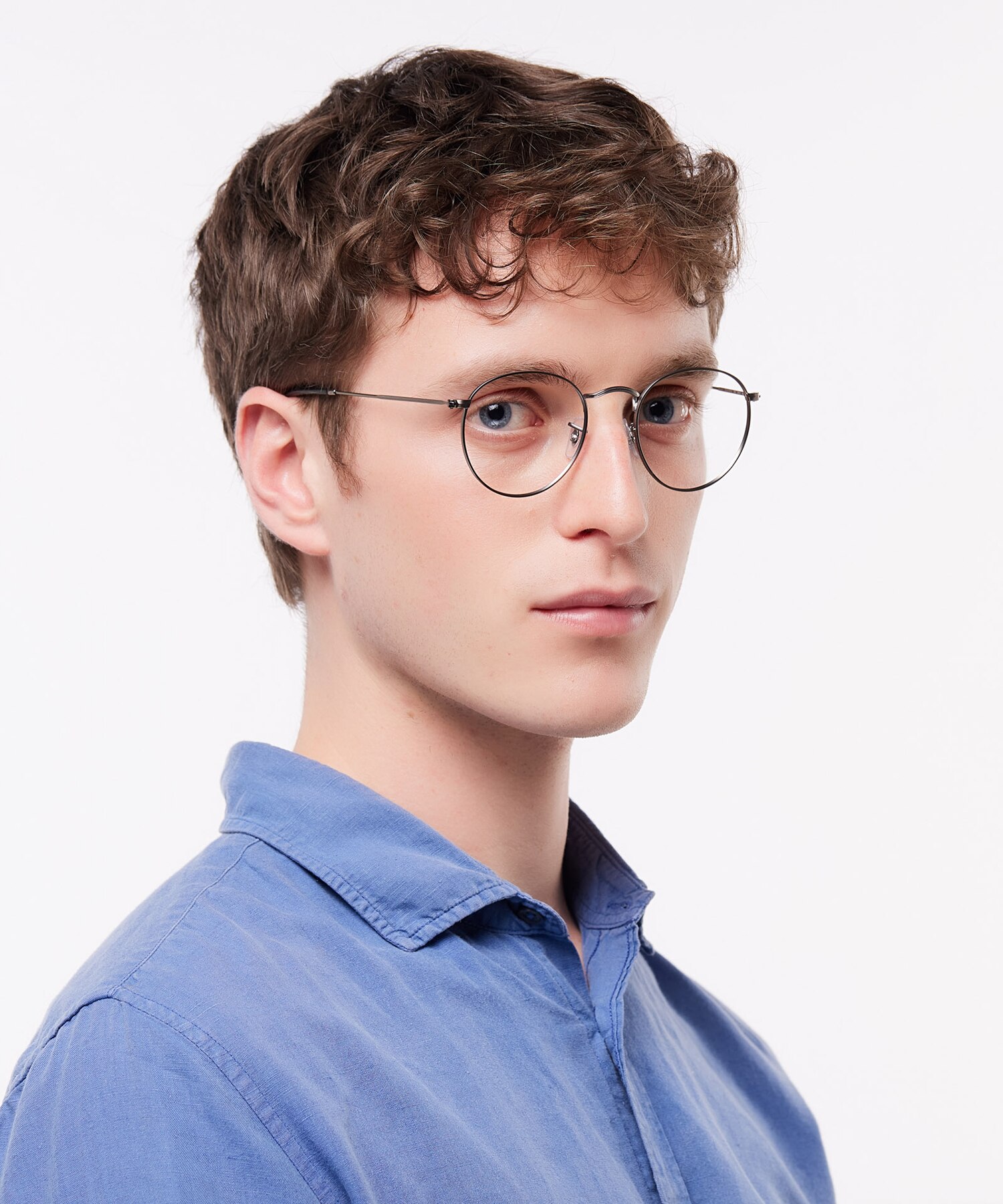 RB3447V Gunmetal MetalEyeglass Frames for Men for Glasses Direct