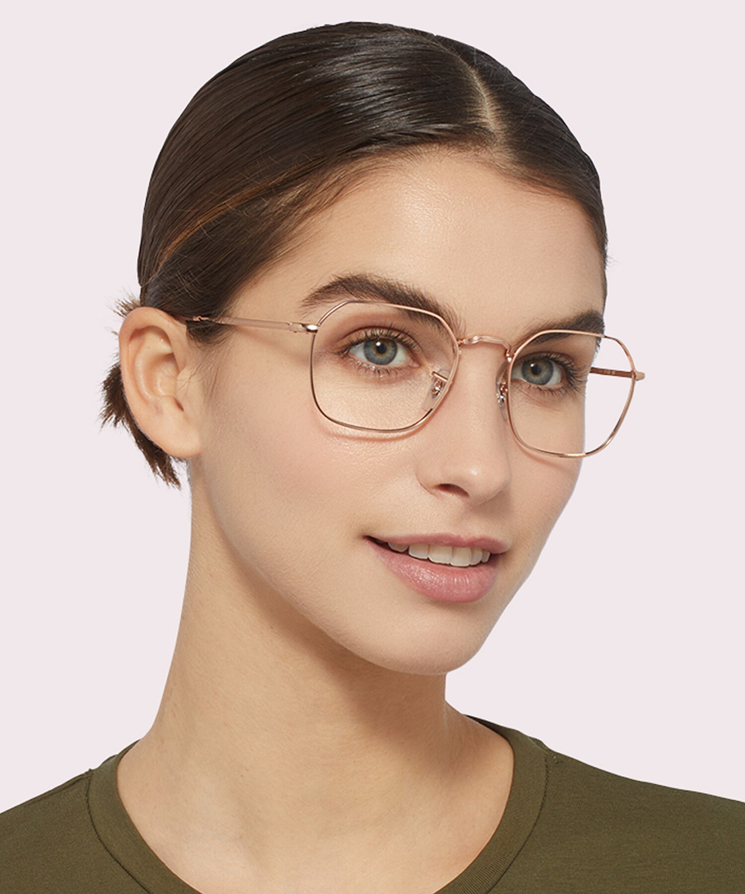 RB3694V Rose Gold MetalEyeglass Frames for Women for Glasses Direct