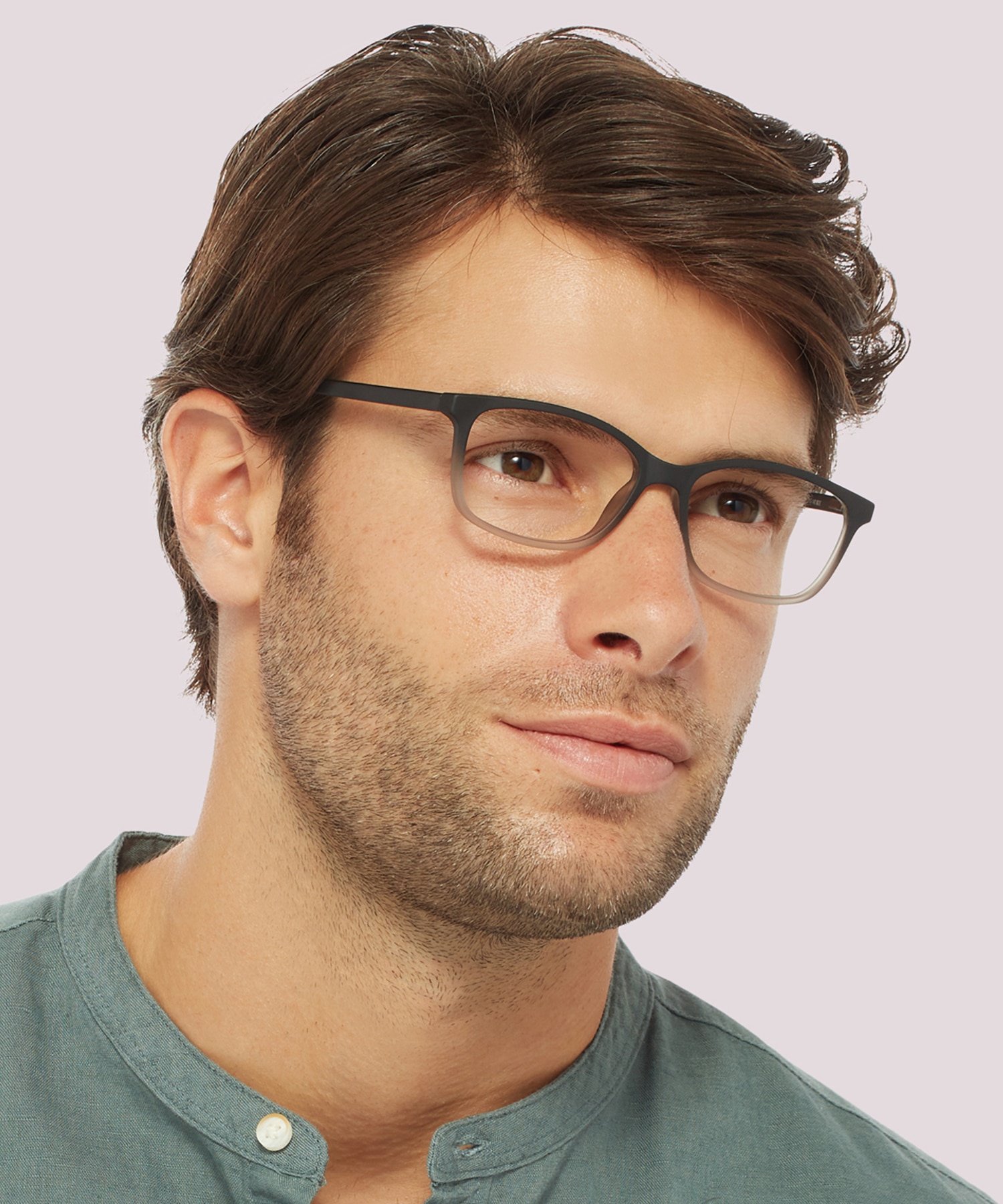 Dakari Matte Black Grey PlasticEyeglass Frames for Men for Glasses Direct