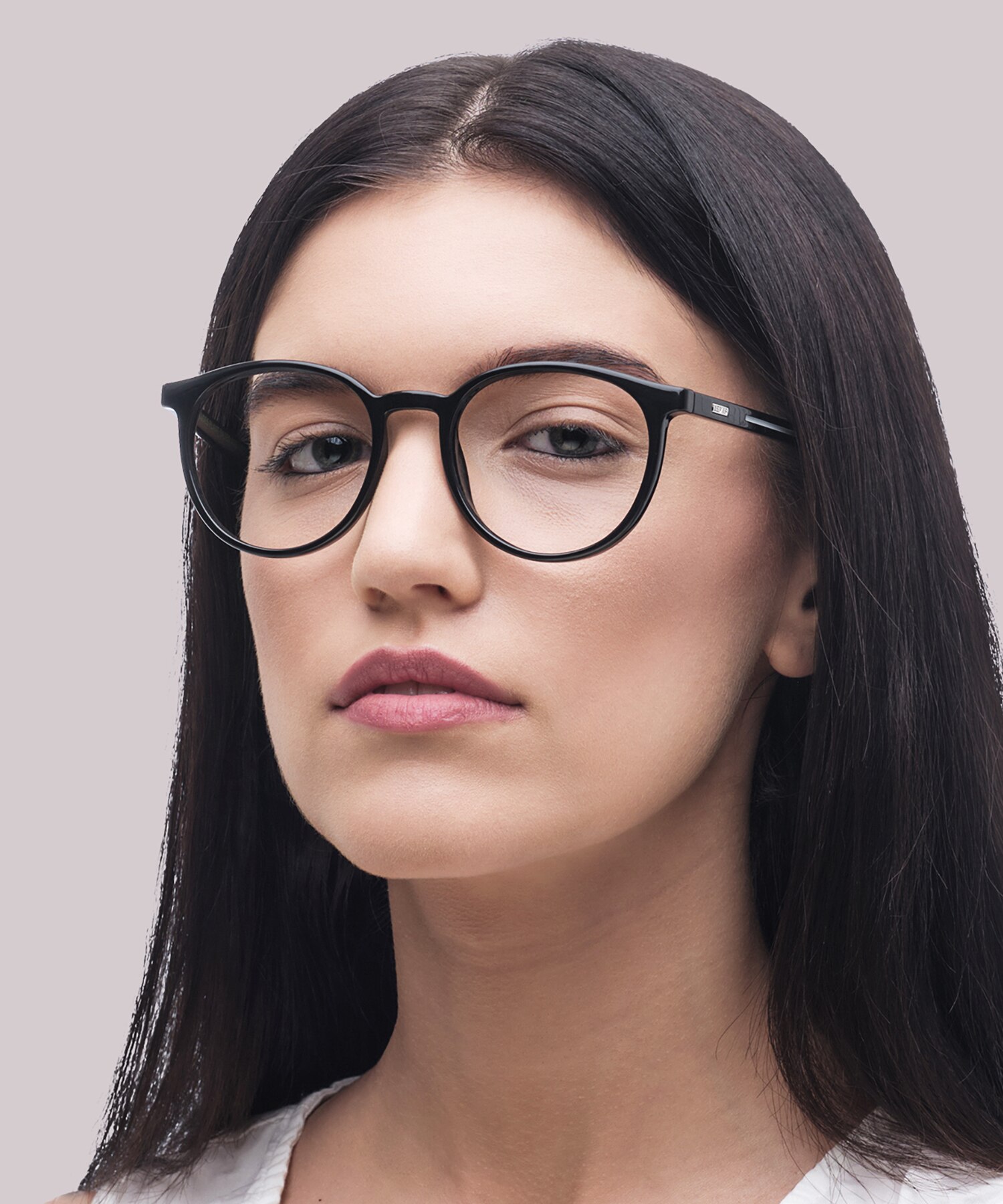 LV 5048 Black Shiny PlasticEyeglass Frames for Women for Glasses Direct