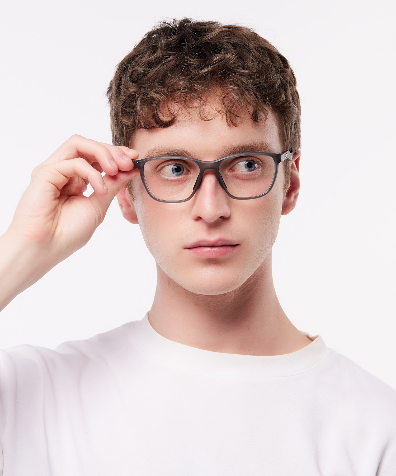 Futurity RS Satin Grey Smoke PlasticSunglass Frames for Men for Glasses Direct
