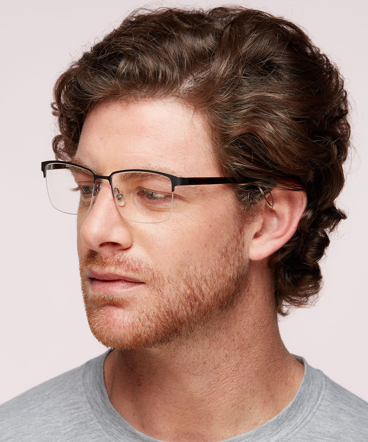 CPO 3503 Gunmetal AcetateEyeglass Frames for Men for Glasses Direct