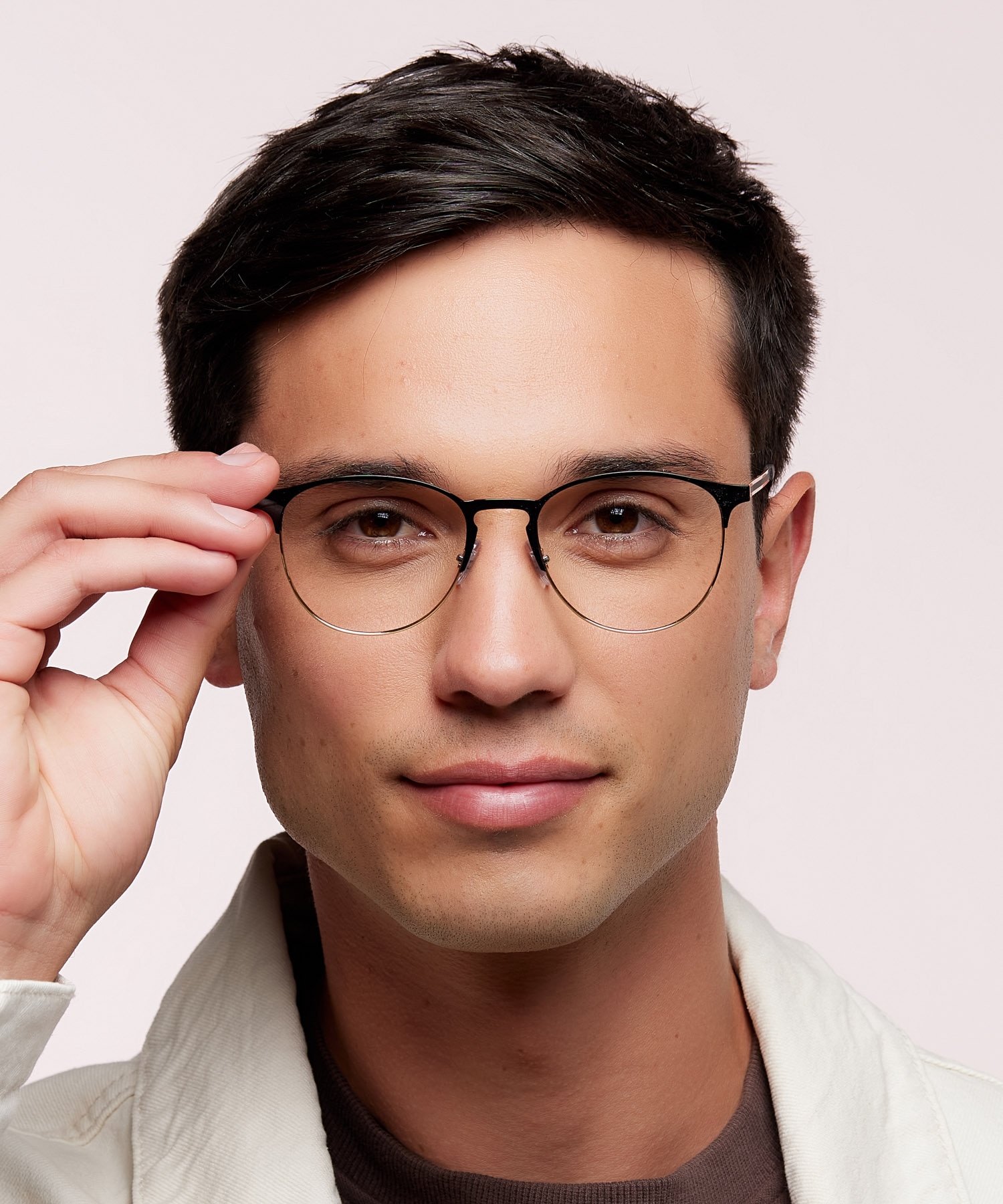 RB6375 Black On Gold MetalEyeglass Frames for Men for Glasses Direct