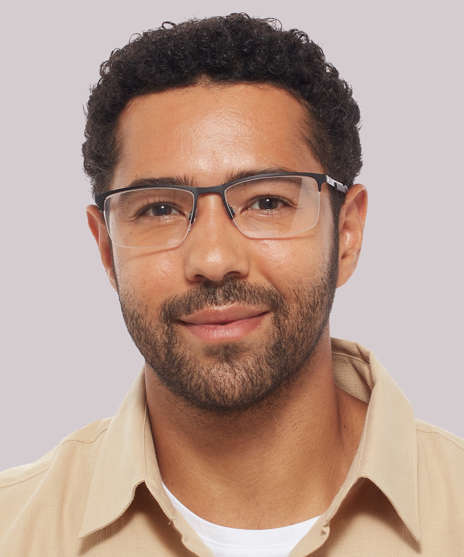 TH 1692 Black Silver MetalEyeglass Frames for Men for Glasses Direct