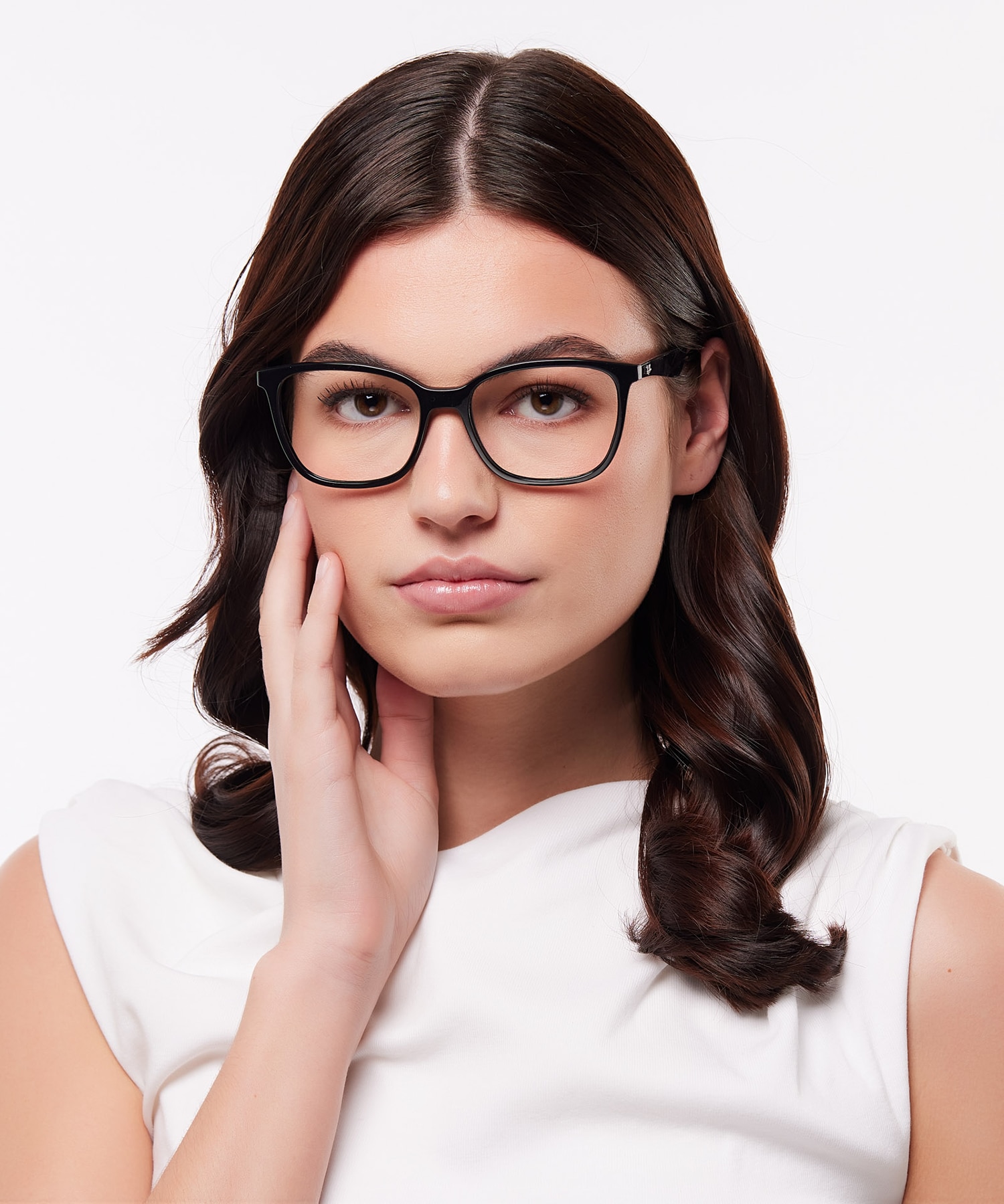 RB7066 Black PlasticEyeglass Frames for Women for Glasses Direct