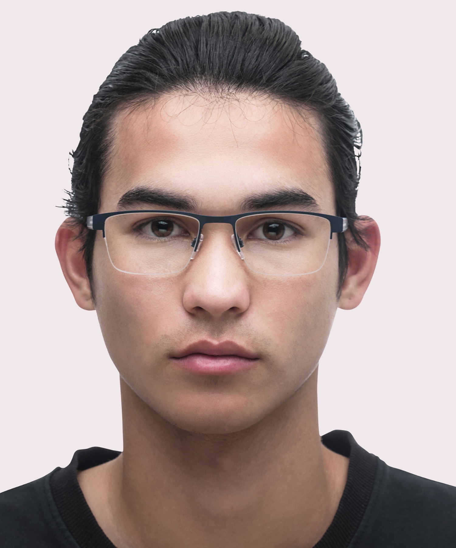TH 1996 Blue MetalEyeglass Frames for Men for Glasses Direct
