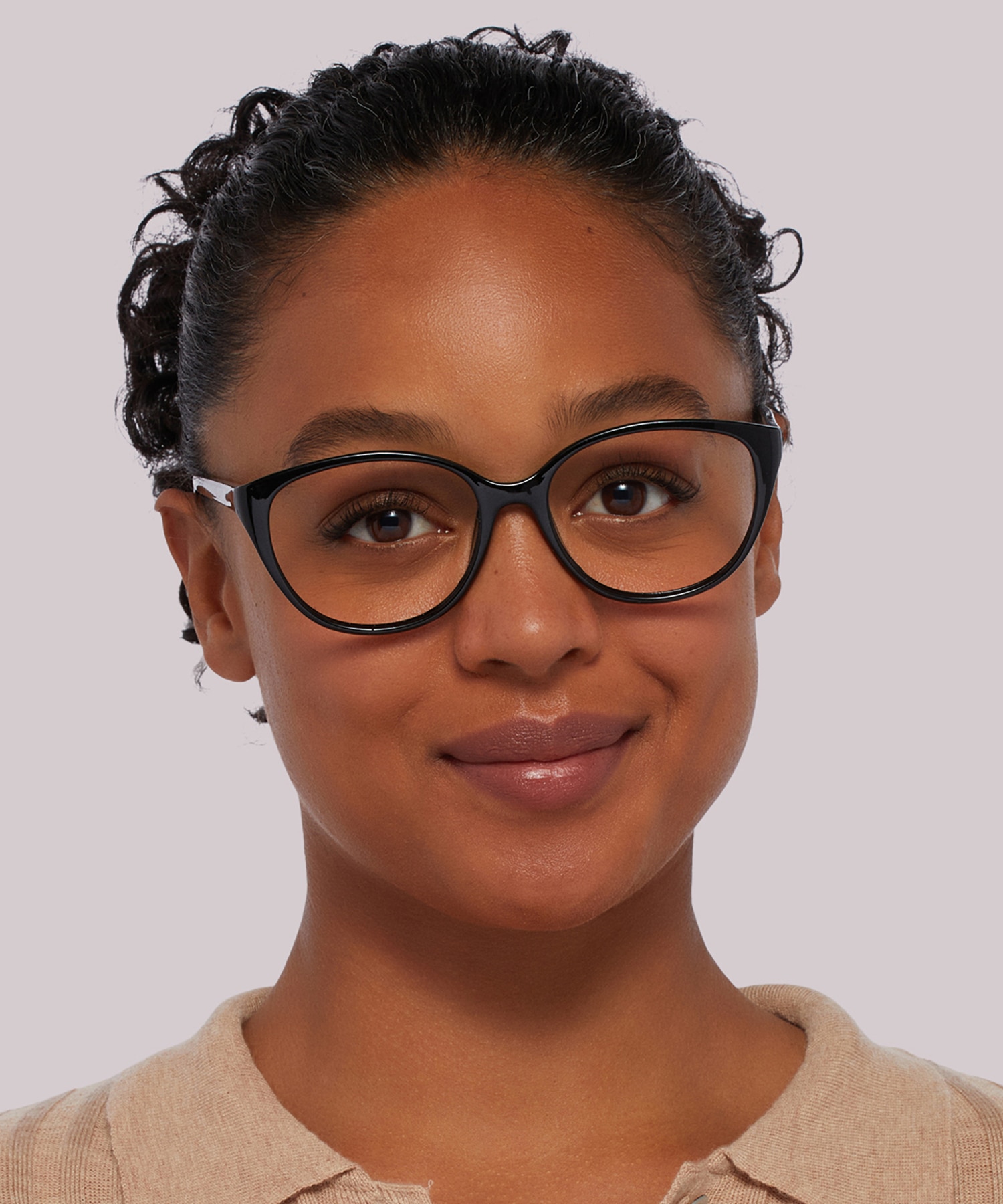 Dawn Shiny Black PlasticEyeglass Frames for Women for Glasses Direct