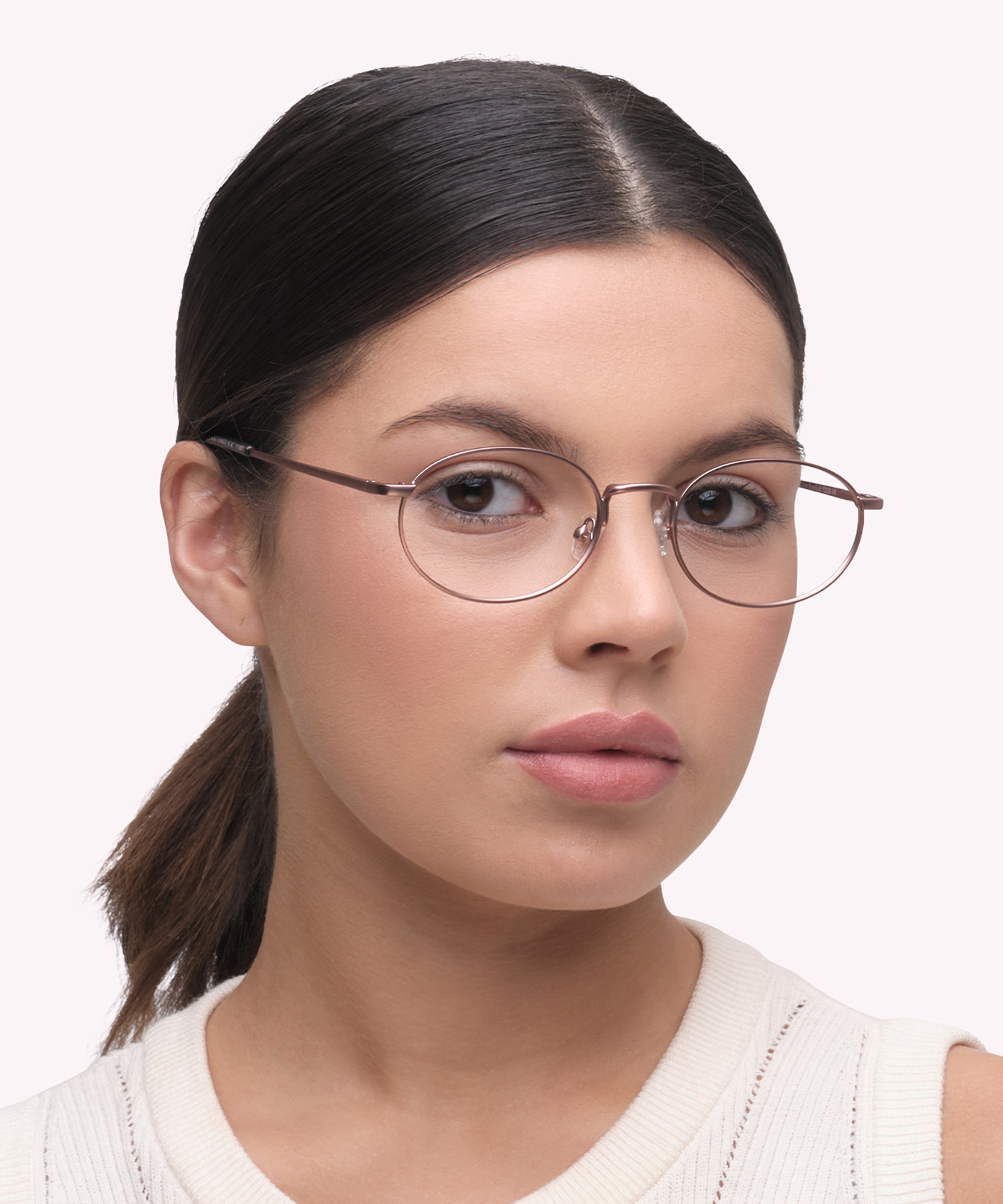 Hawkins Matte Rose Gold MetalEyeglass Frames for Women for Glasses Direct