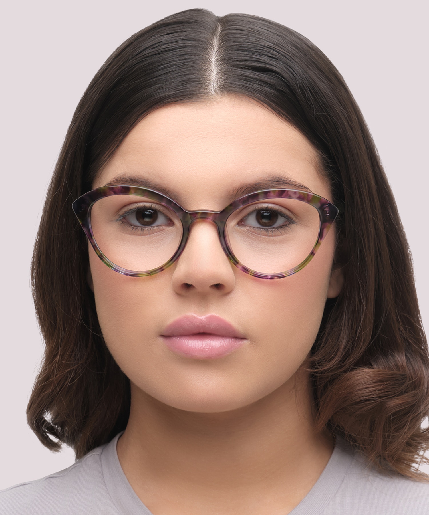 Harley Purple Green Havana AcetateEyeglass Frames for Women for Glasses Direct