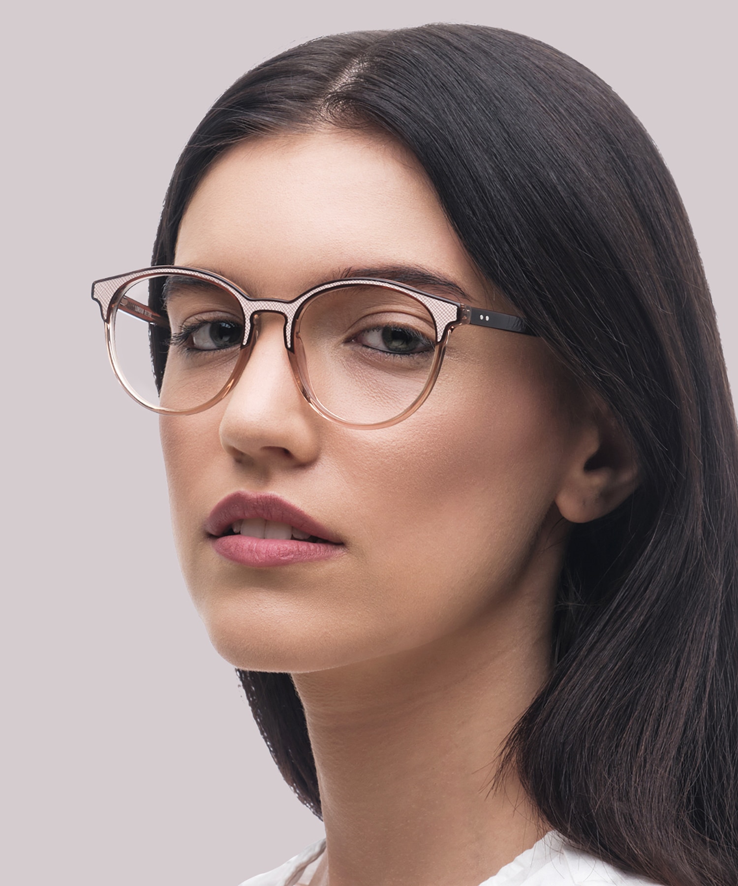 Harrow Crystal Nude AcetateEyeglass Frames for Women for Glasses Direct
