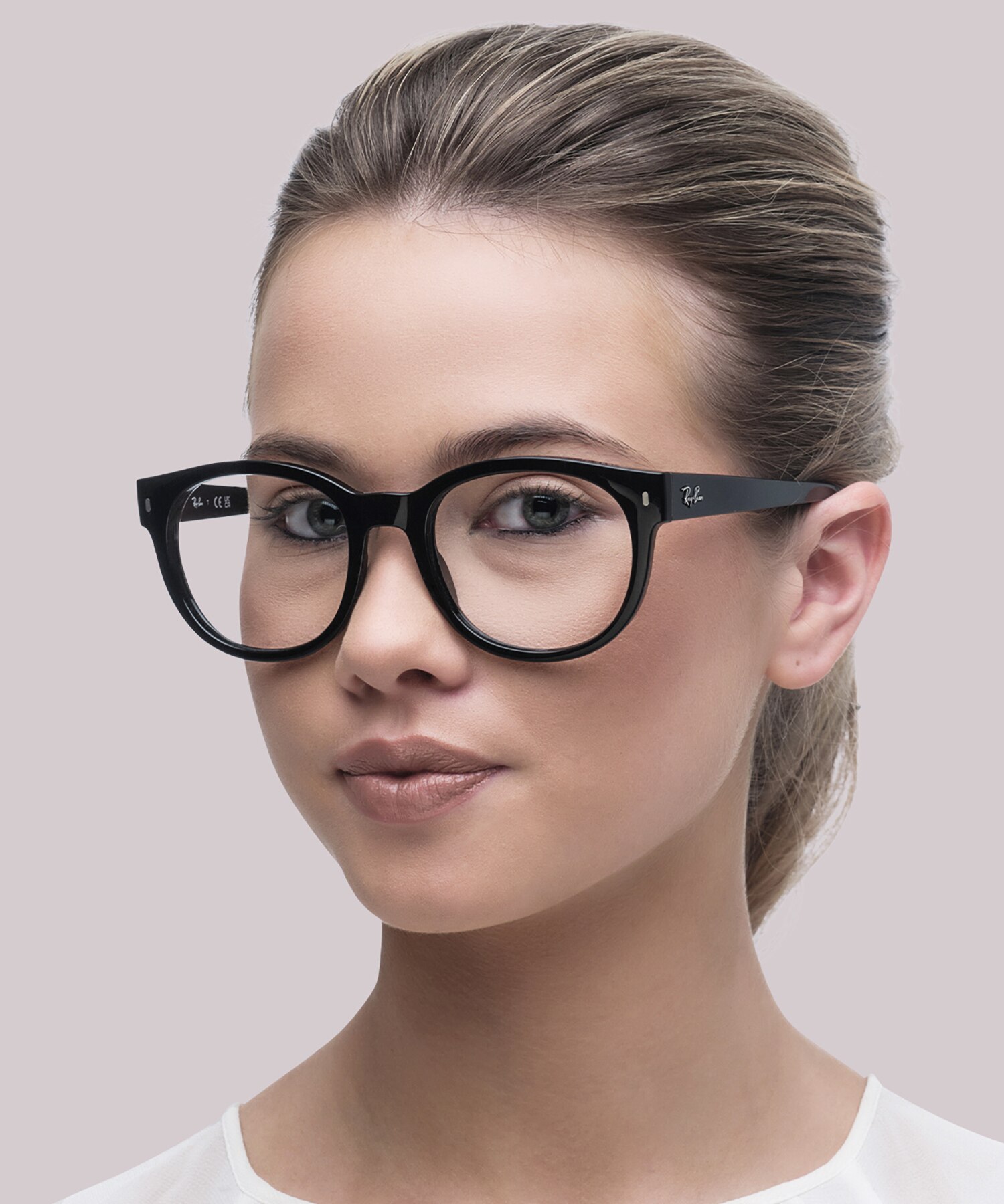 RB7227 Optics Black PlasticEyeglass Frames for Women for Glasses Direct