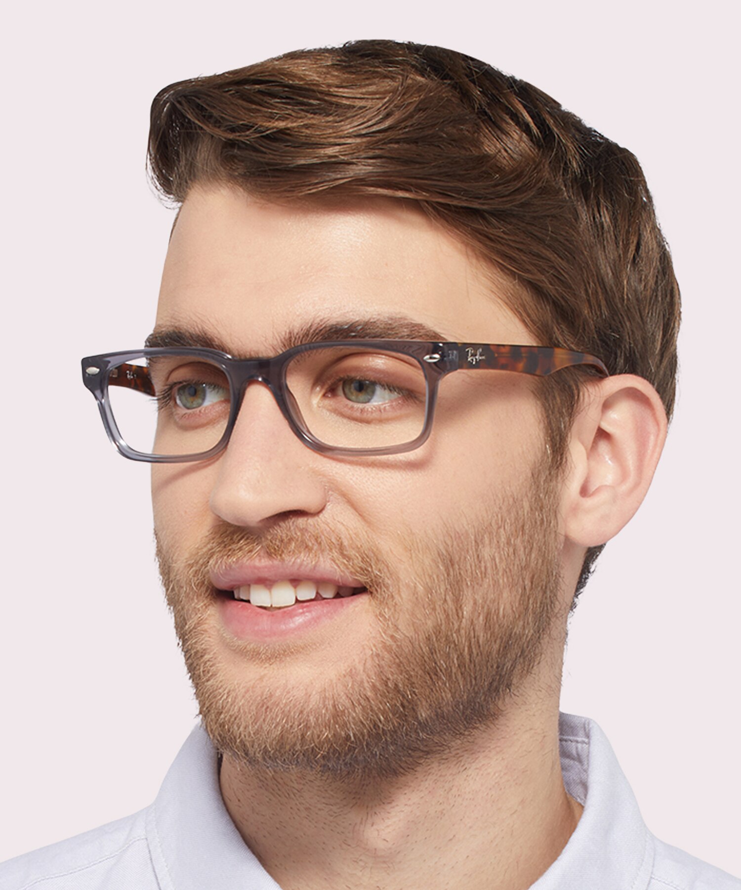 RB5286 Grey AcetateEyeglass Frames for Men for Glasses Direct