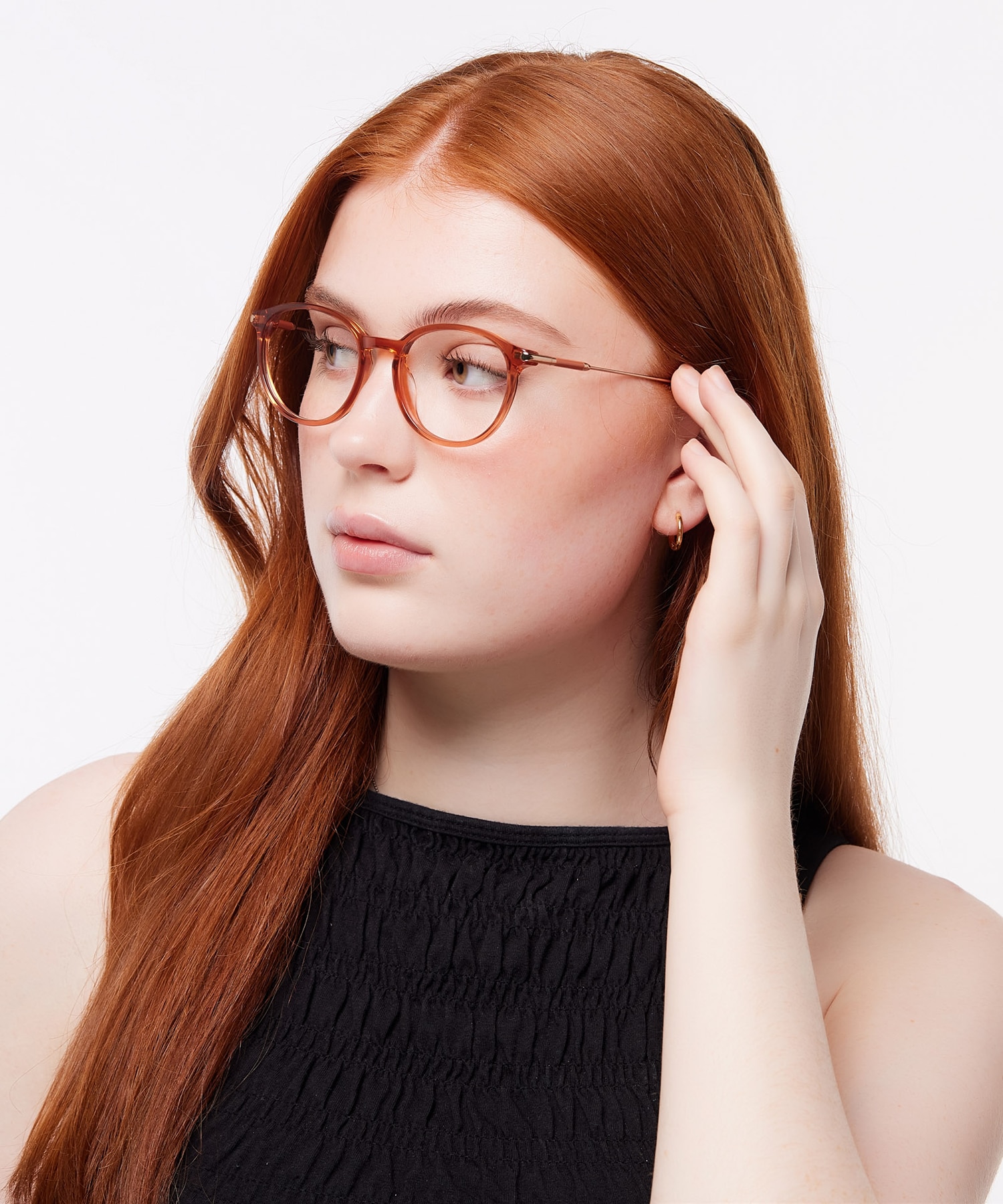 Kitty Translucent Light Brown AcetateEyeglass Frames for Women for Glasses Direct