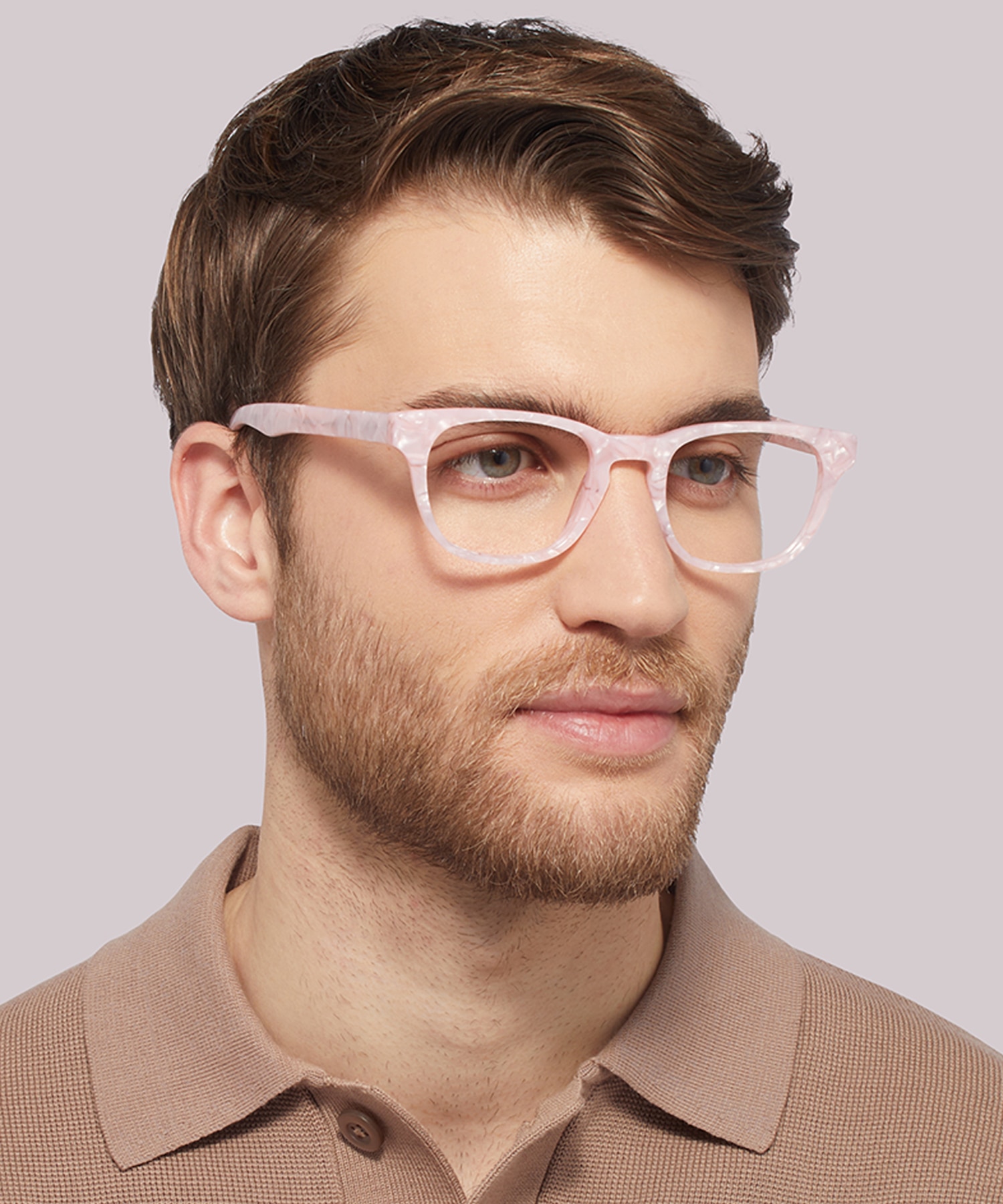 Andi Pink Opal AcetateEyeglass Frames for Men for Glasses Direct