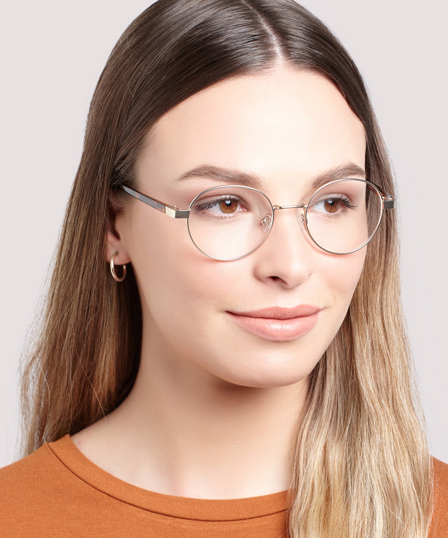 Cody Matte Gold MetalSunglass Frames for Women for Glasses Direct