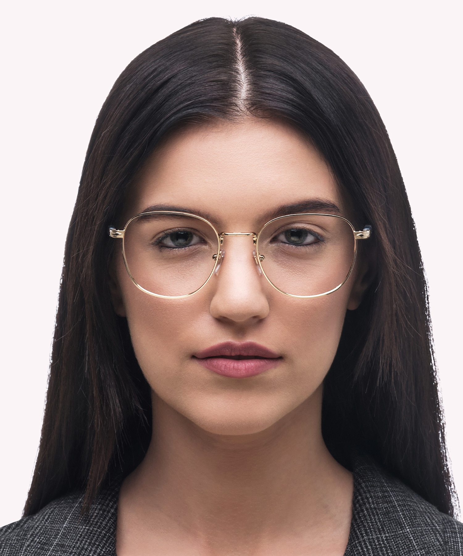 PO1007V Gold MetalEyeglass Frames for Women for Glasses Direct