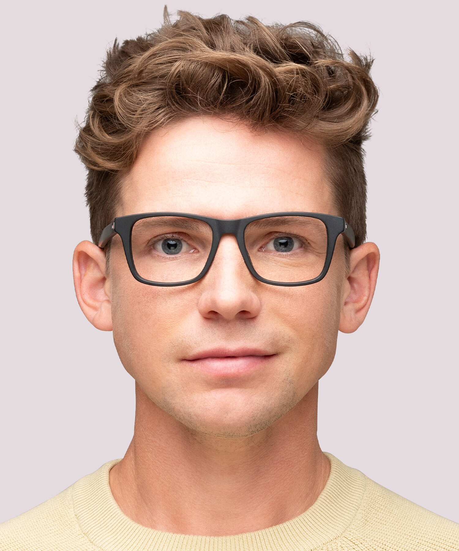 TH 1990 Black AcetateEyeglass Frames for Men for Glasses Direct