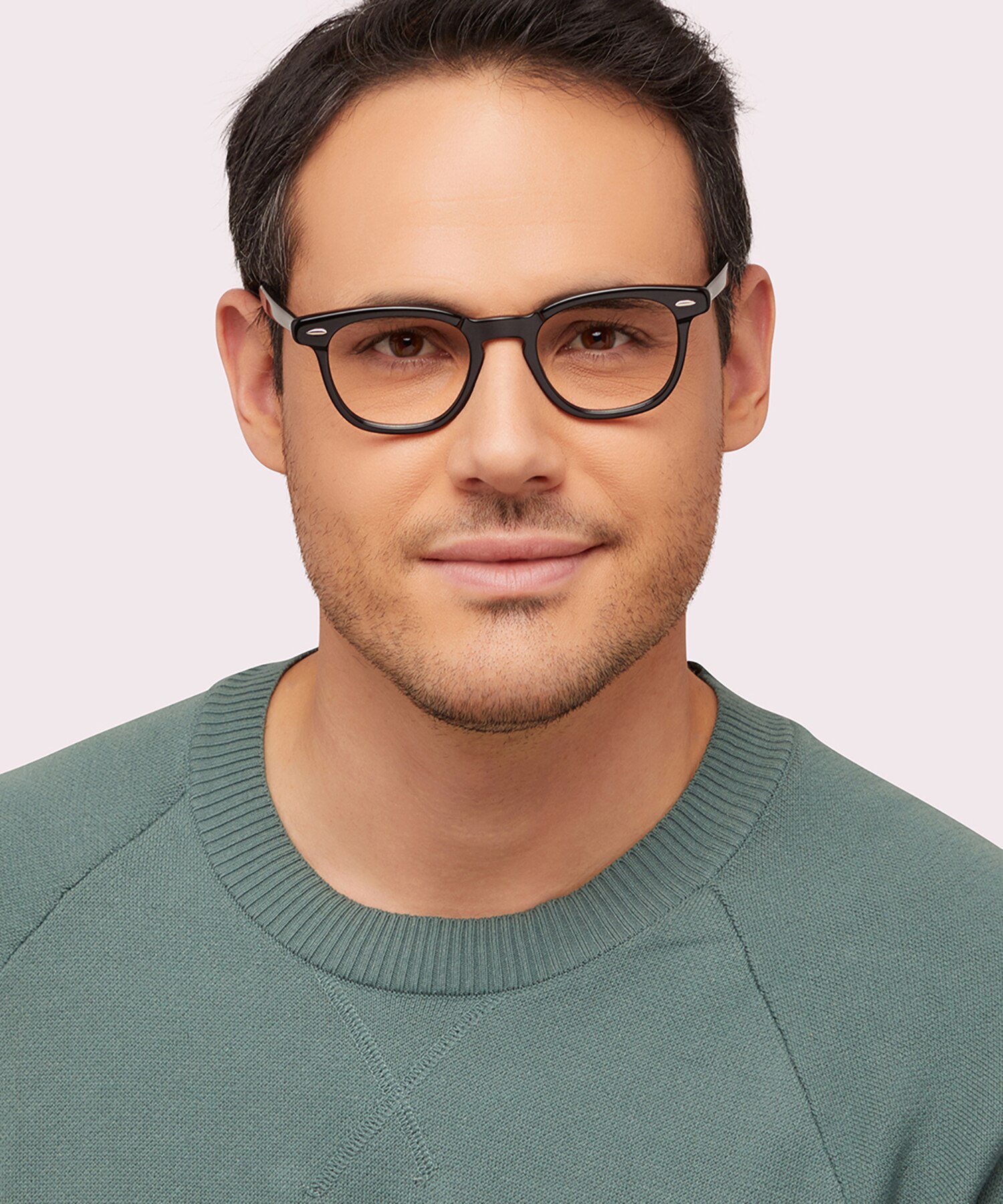 Hawkeye Optics Black AcetateEyeglass Frames for Men for Glasses Direct