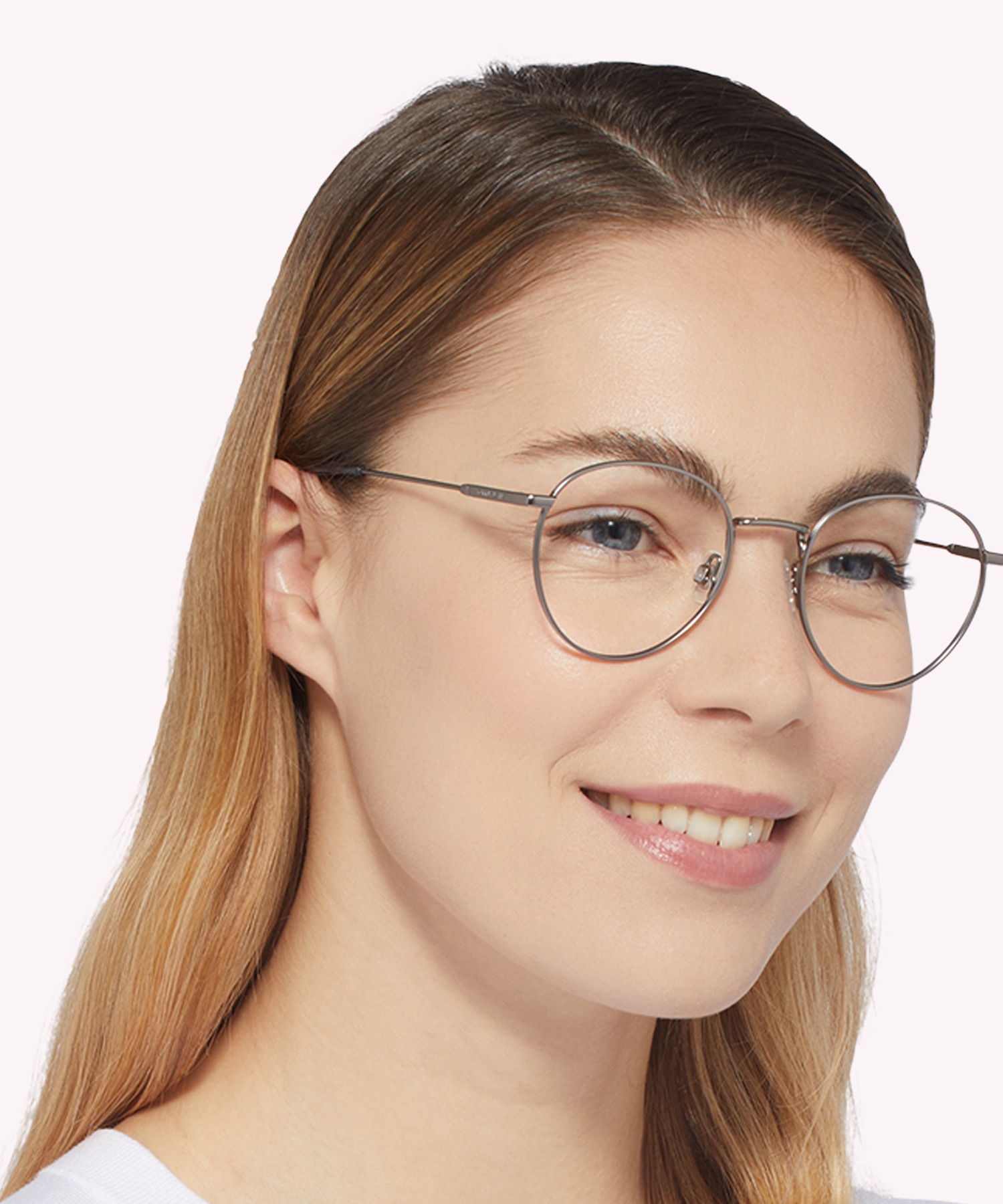 TJ 0089 Silver MetalEyeglass Frames for Women for Glasses Direct