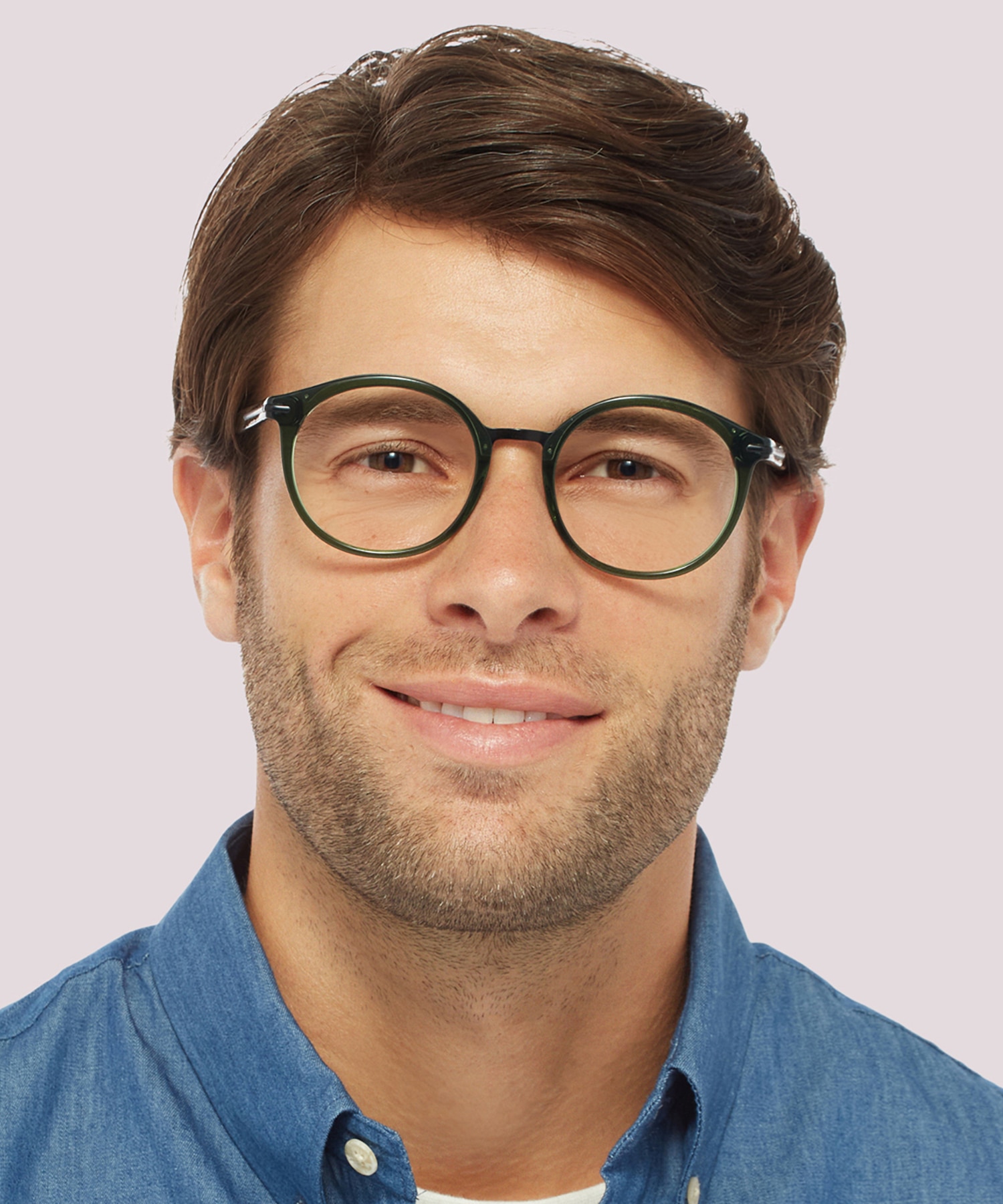 Fulham Crystal Olive AcetateEyeglass Frames for Men for Glasses Direct
