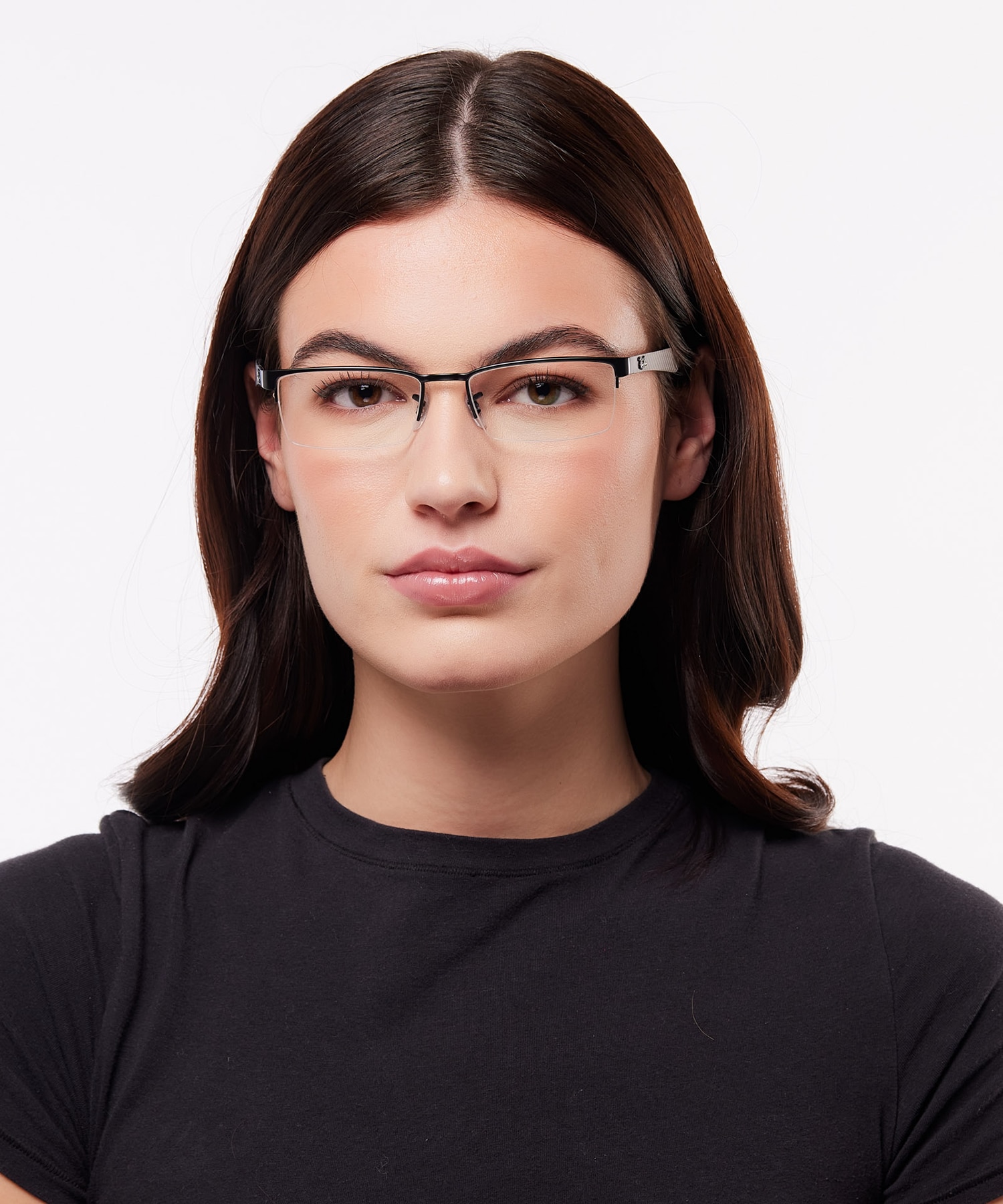 RB8412 Black MetalEyeglass Frames for Women for Glasses Direct