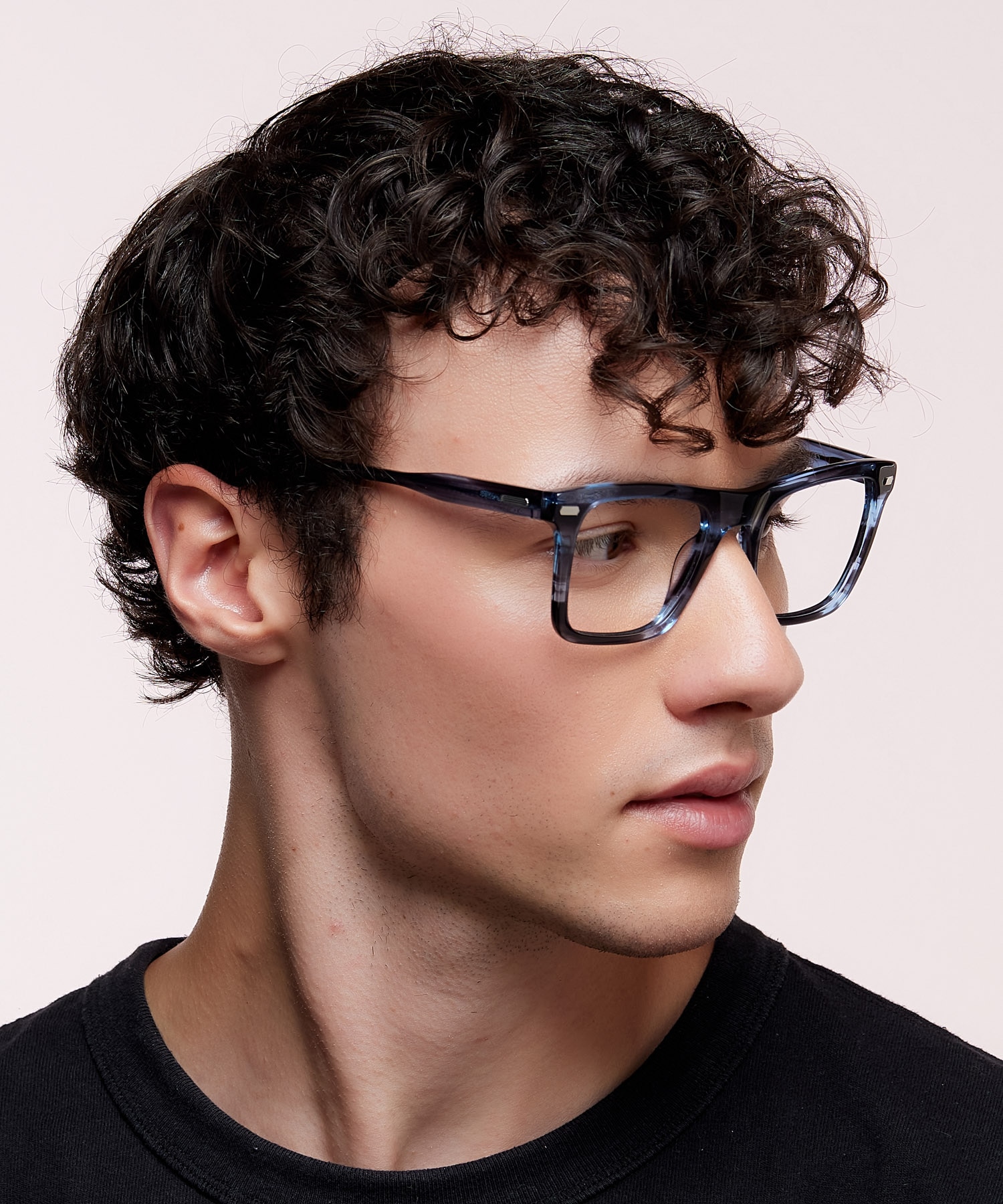 Jagger Blue Horn AcetateEyeglass Frames for Men for Glasses Direct