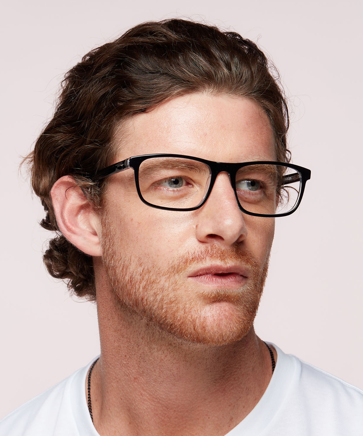 Hudson Bi Layer Black & Crystal AcetateEyeglass Frames for Men for Glasses Direct