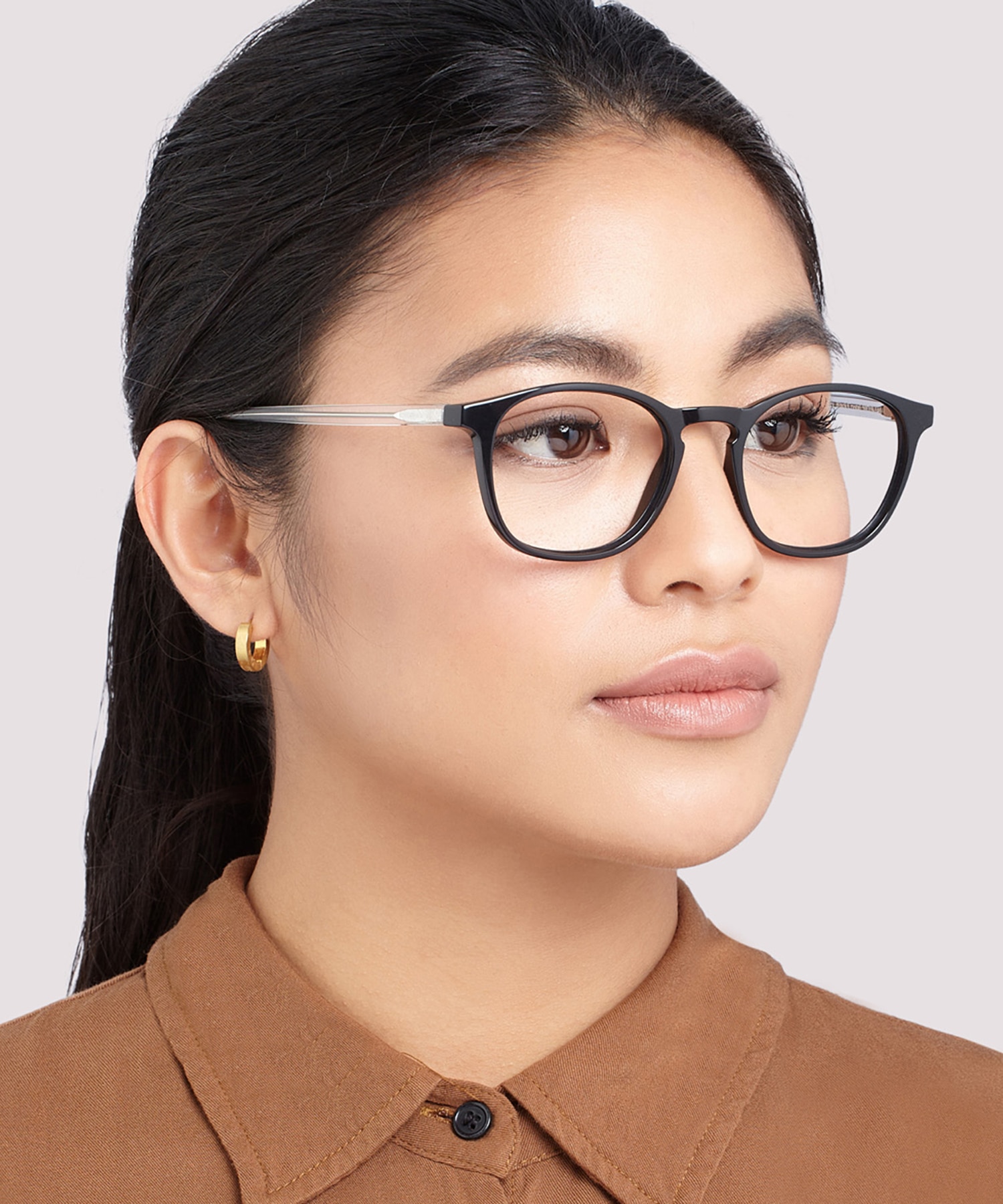 Whitley Black & Crystal AcetateEyeglass Frames for Women for Glasses Direct
