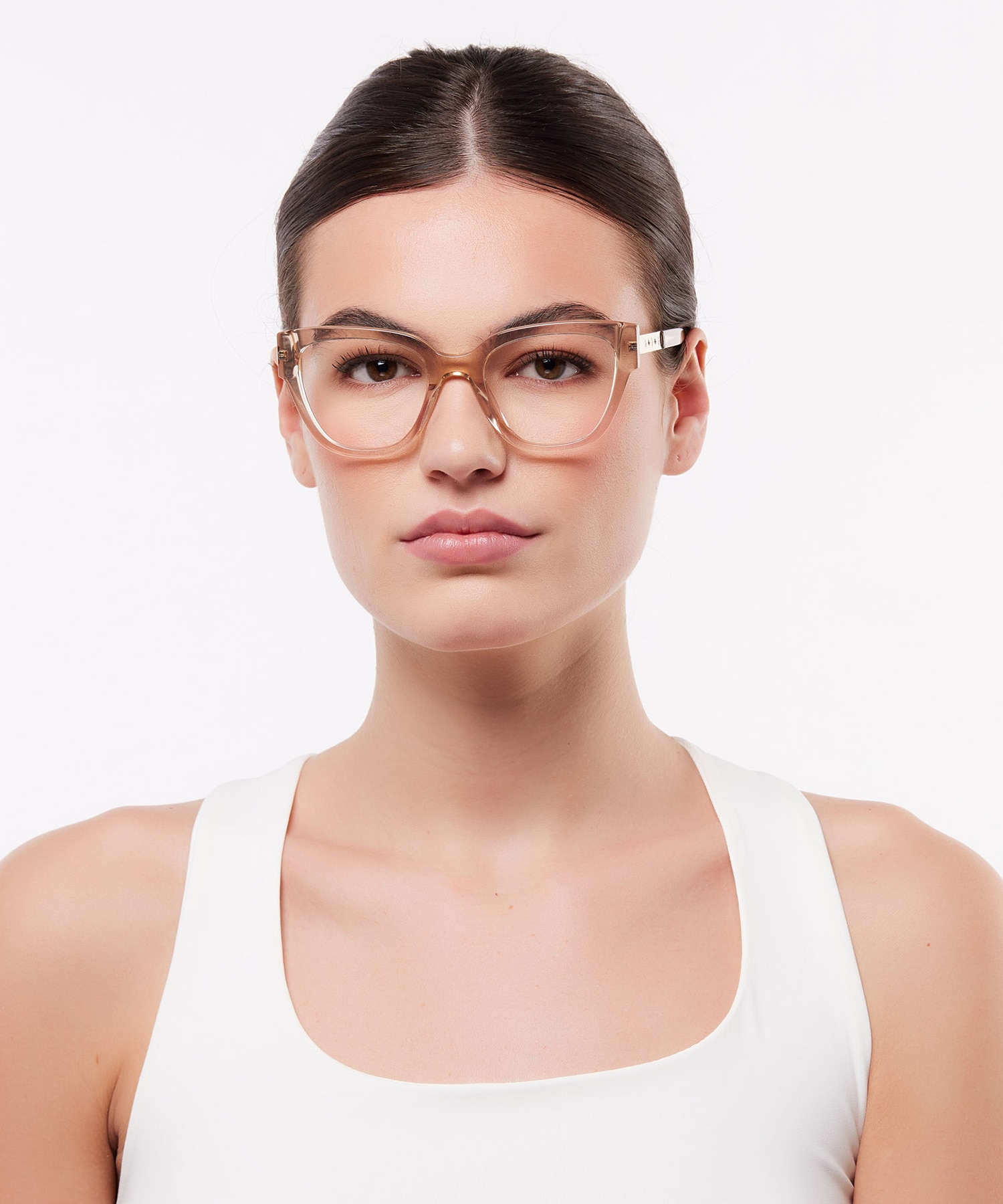 Kenzie Crystal Beige Glitter AcetateEyeglass Frames for Women for Glasses Direct
