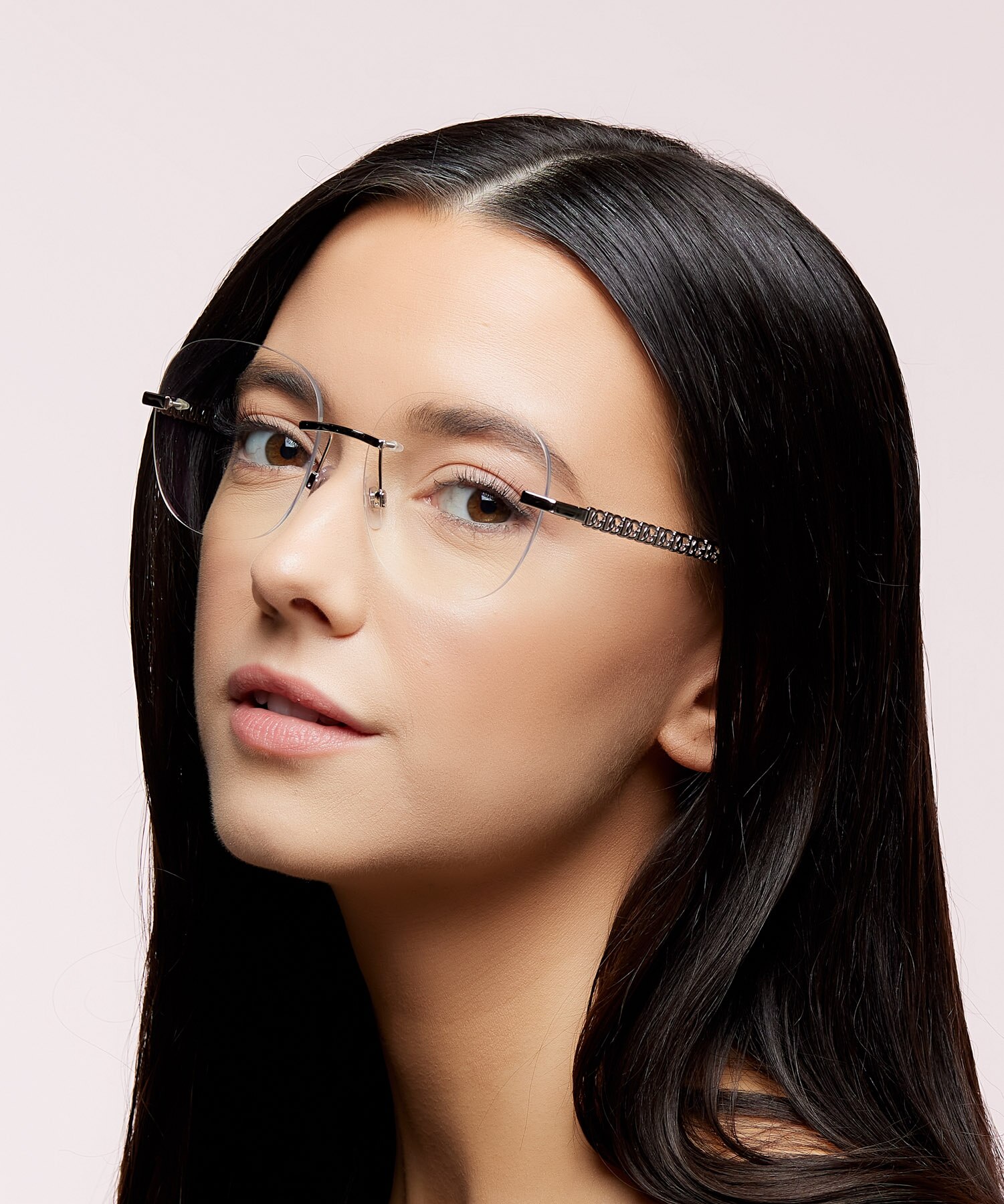 DG1352 Silver MetalEyeglass Frames for Women for Glasses Direct