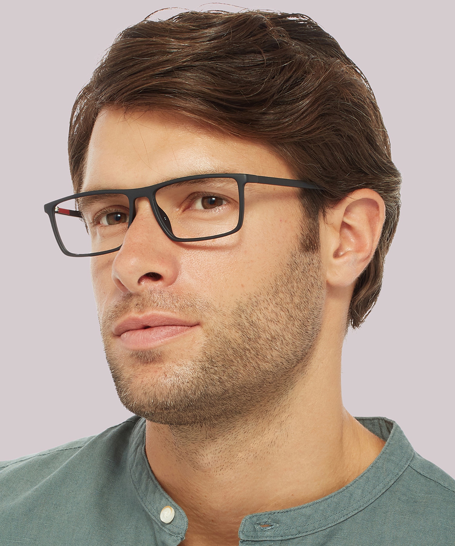 TJ 0019 Black PlasticEyeglass Frames for Men for Glasses Direct