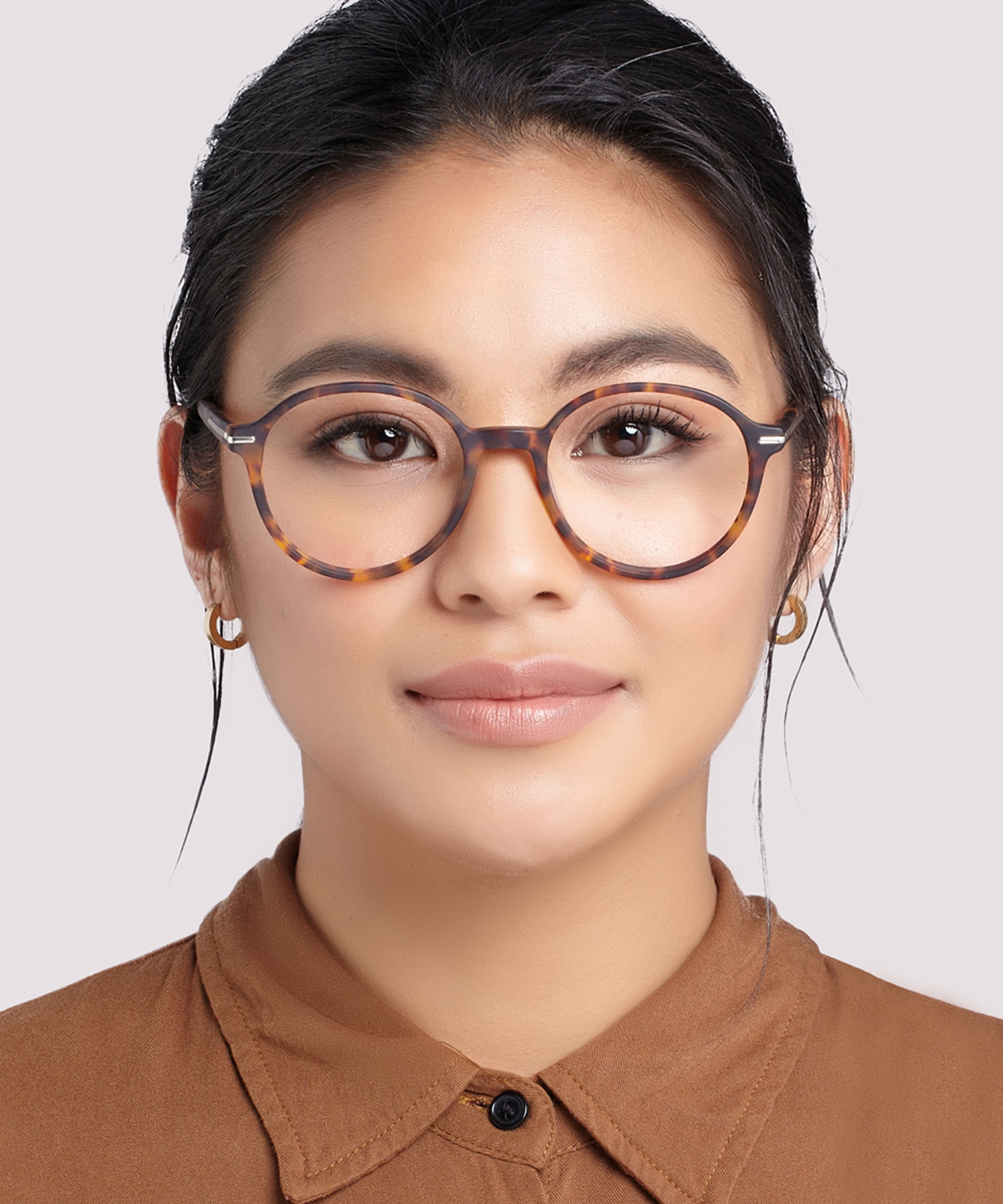 Beckton Matte Havana & Gold AcetateEyeglass Frames for Women for Glasses Direct