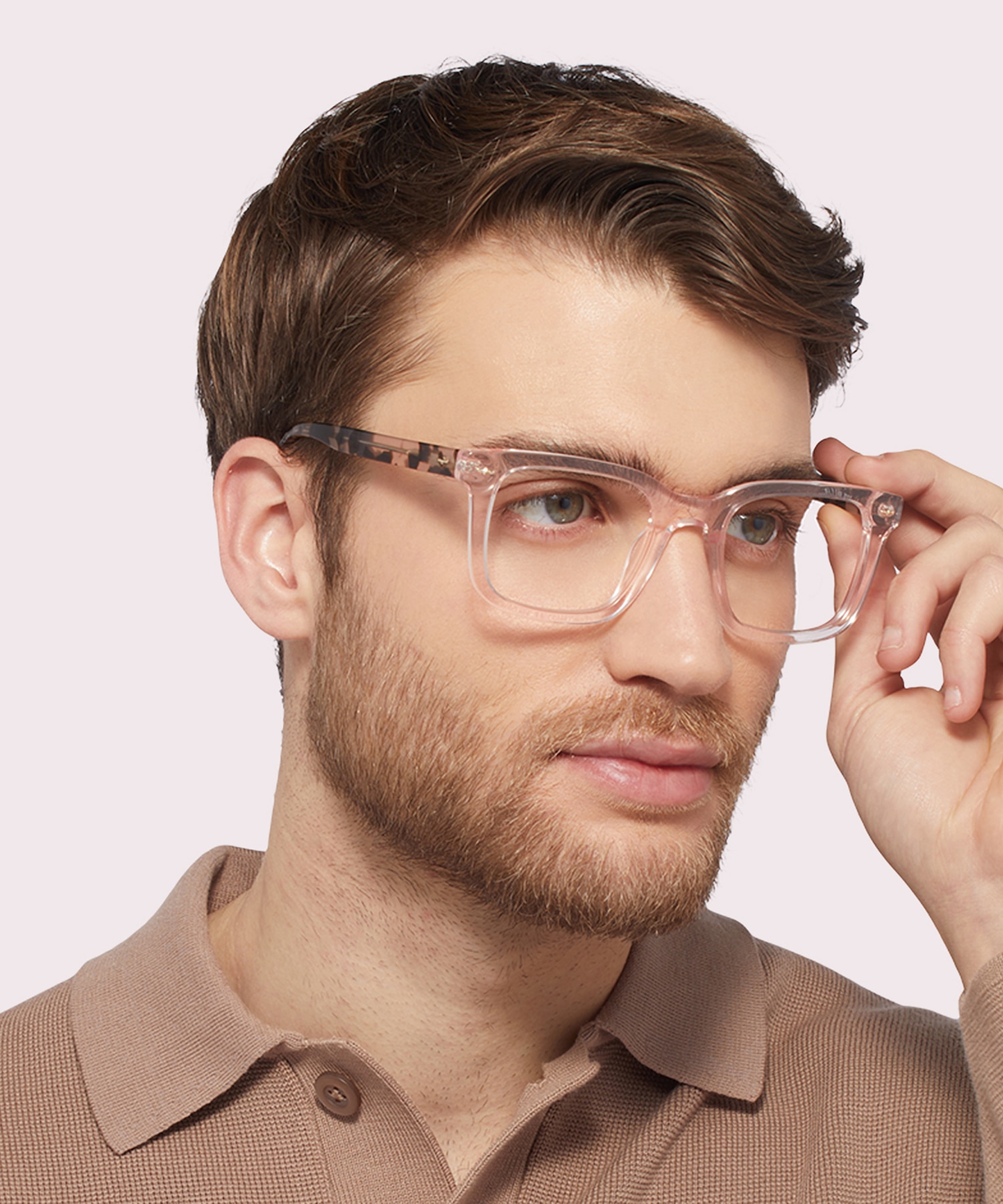 Peony Pink & Havana AcetateEyeglass Frames for Men for Glasses Direct