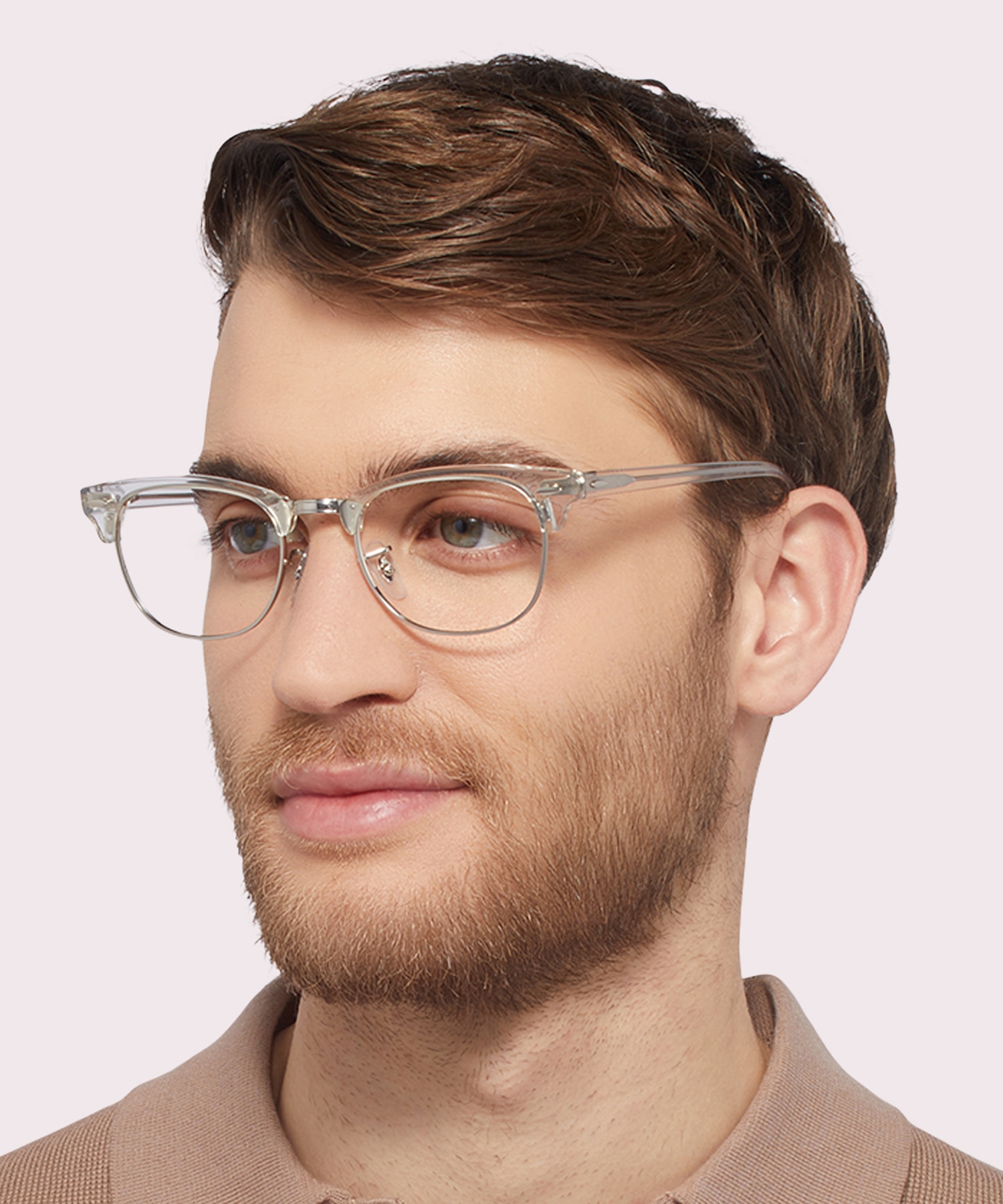 RB5154 White Transparent AcetateEyeglass Frames for Men for Glasses Direct
