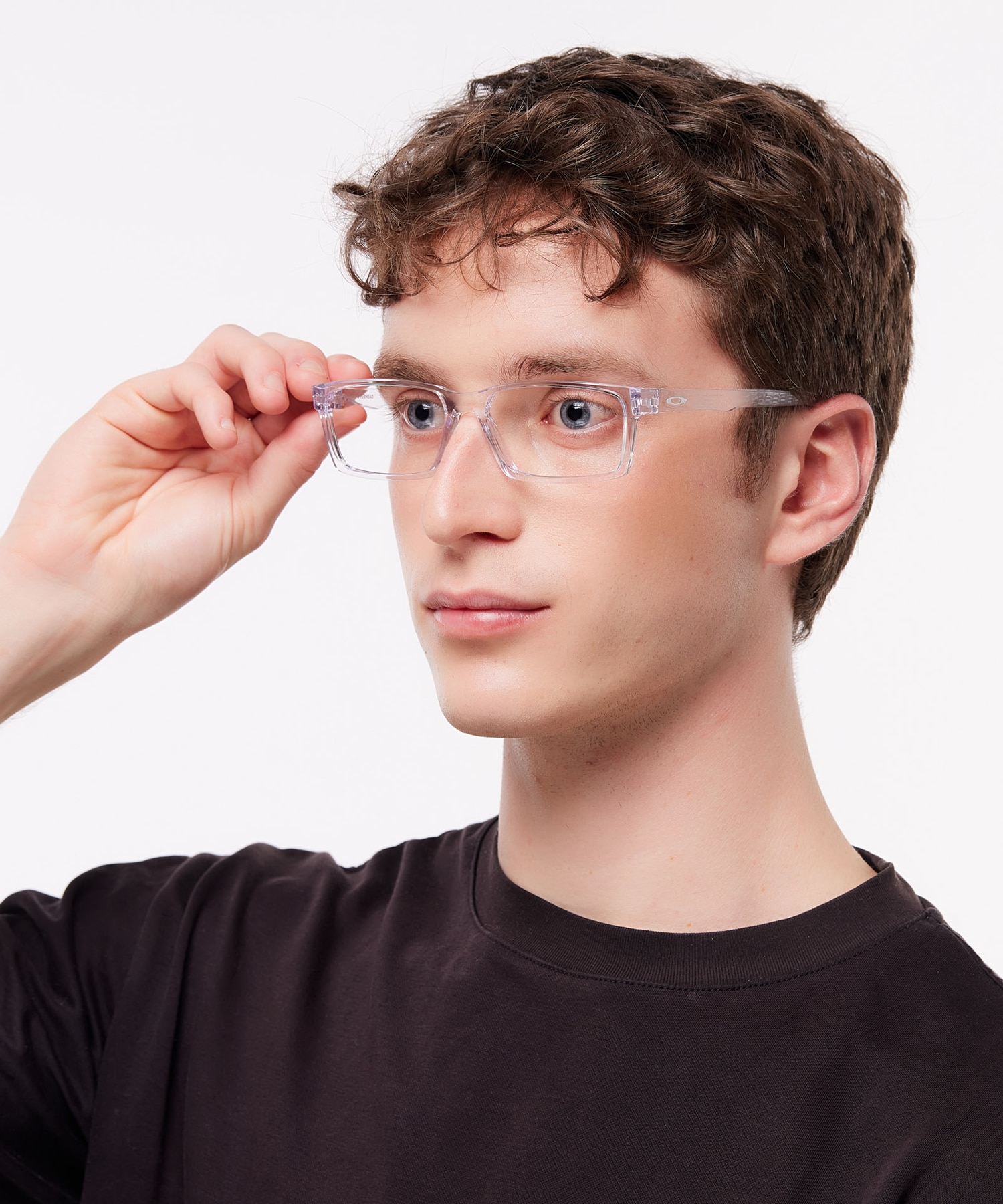 Overhead Polished Clear PlasticEyeglass Frames for Men for Glasses Direct