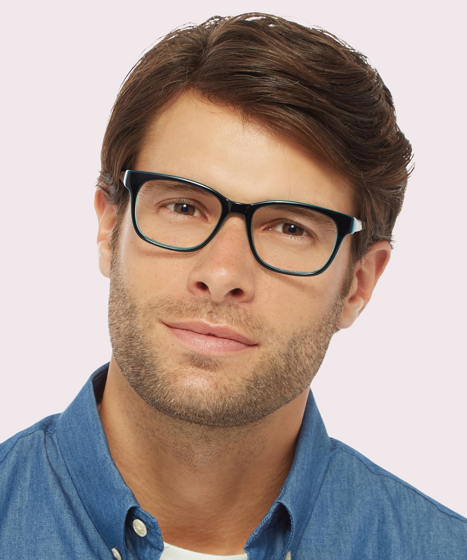 Diallo Black & Blue PlasticSunglass Frames for Men for Glasses Direct