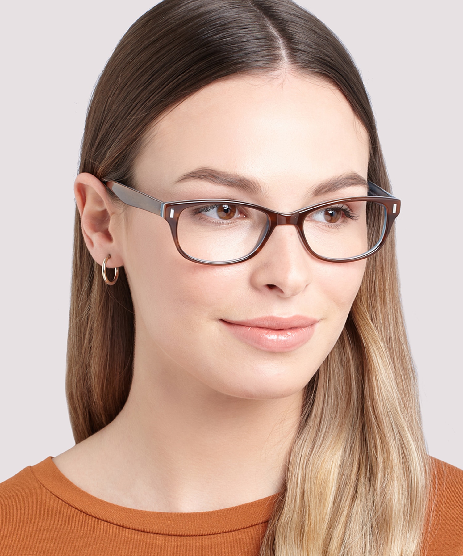 Addison Brown & Teal AcetateSunglass Frames for Women for Glasses Direct