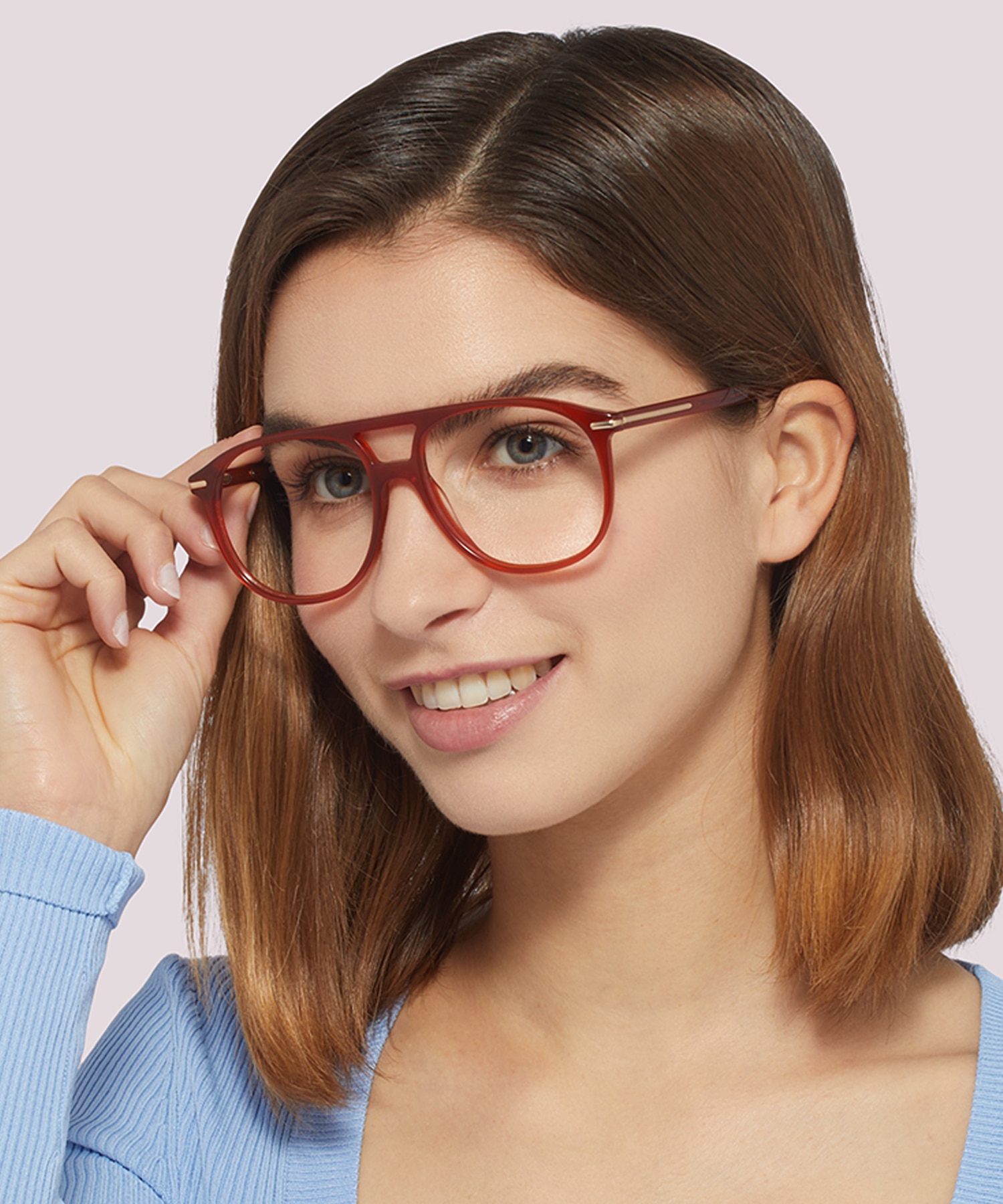 Gants Crystal Orange AcetateSunglass Frames for Women for Glasses Direct