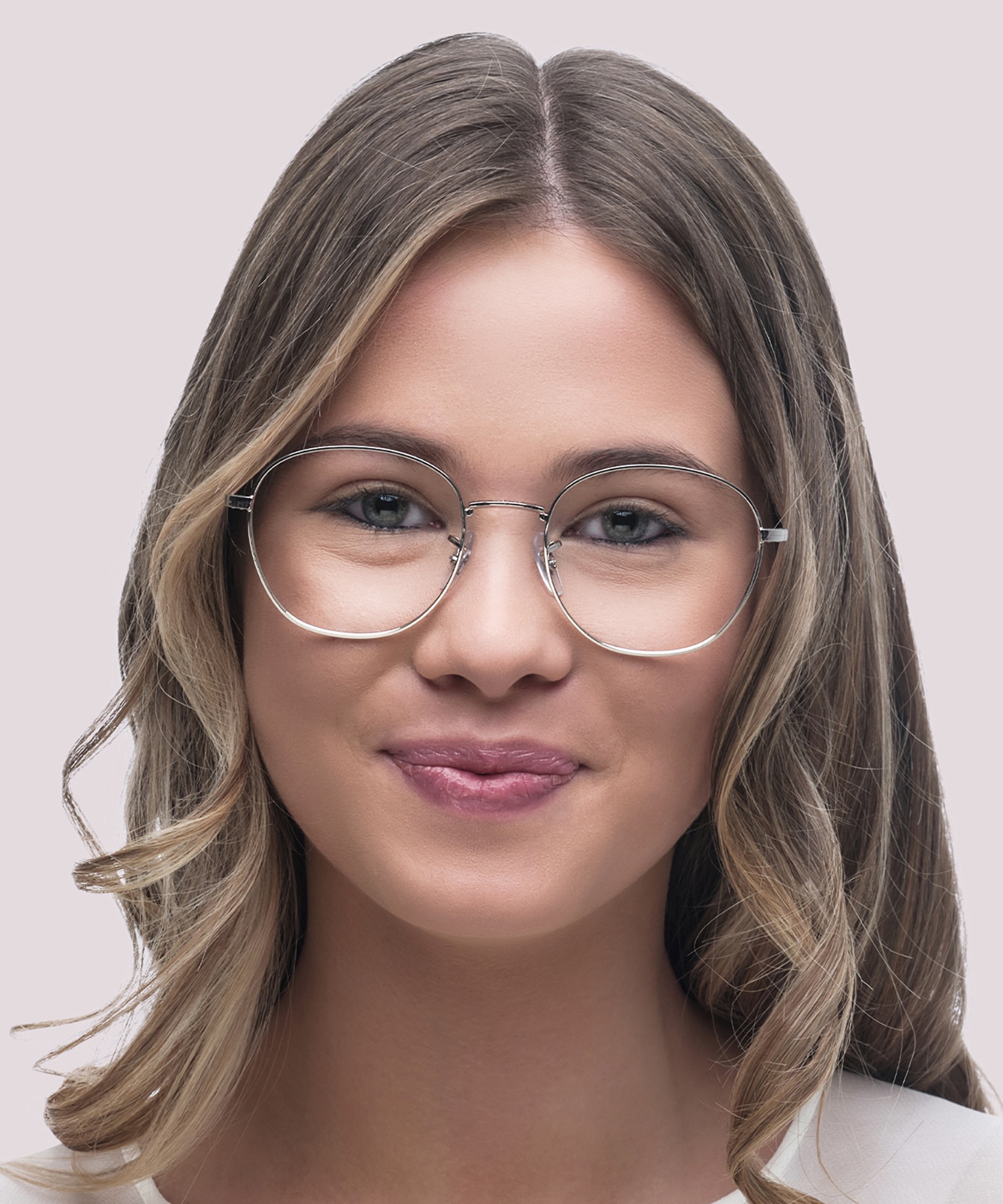 RB6509 Silver MetalEyeglass Frames for Women for Glasses Direct