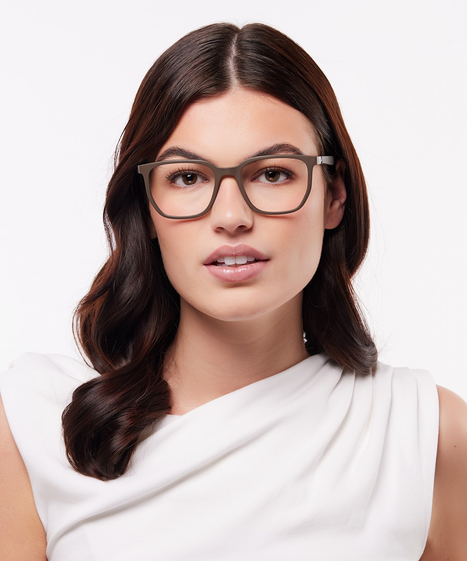 RB7235 Sand Brown PlasticEyeglass Frames for Women for Glasses Direct