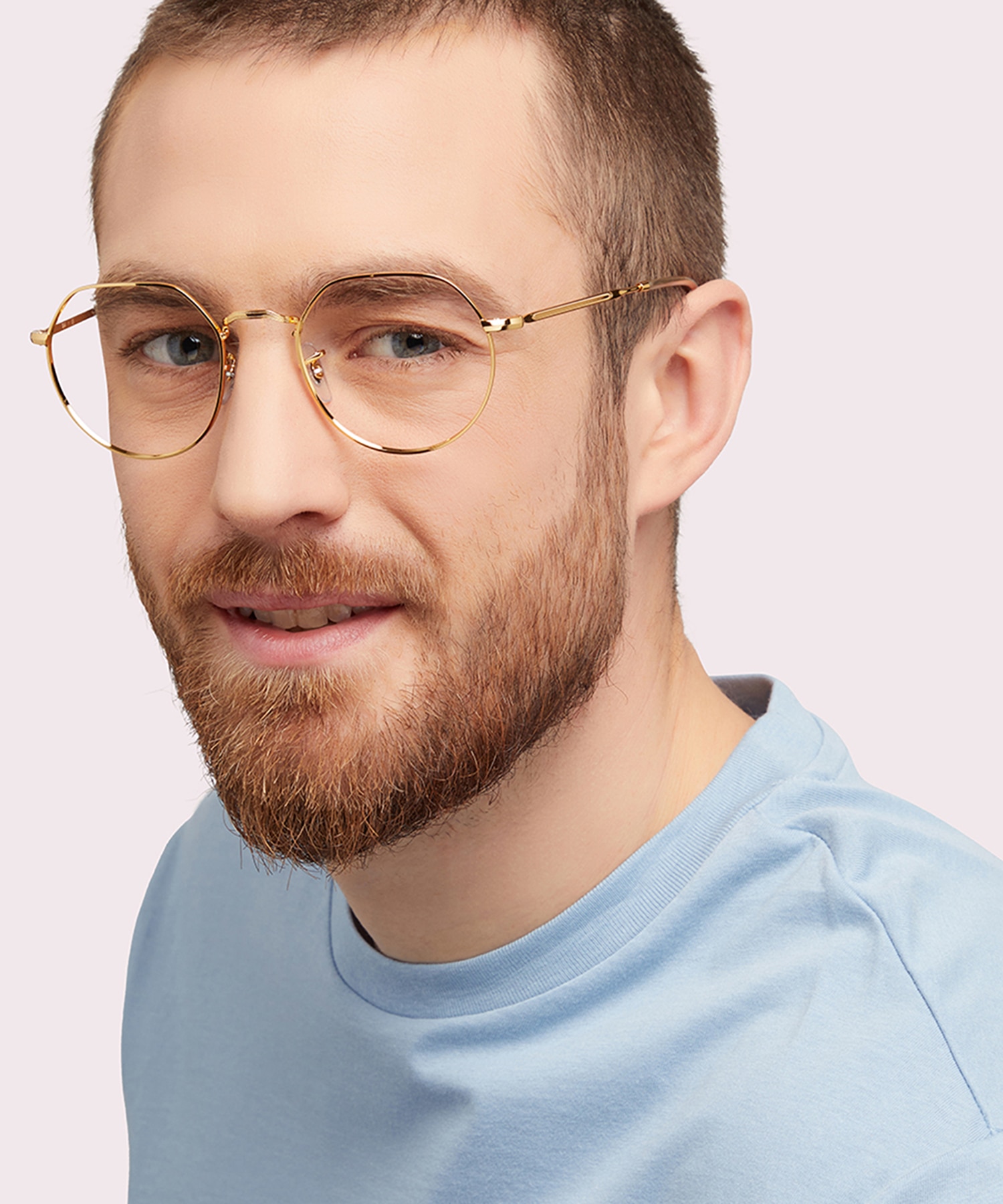 Jack Optics Gold MetalEyeglass Frames for Men for Glasses Direct