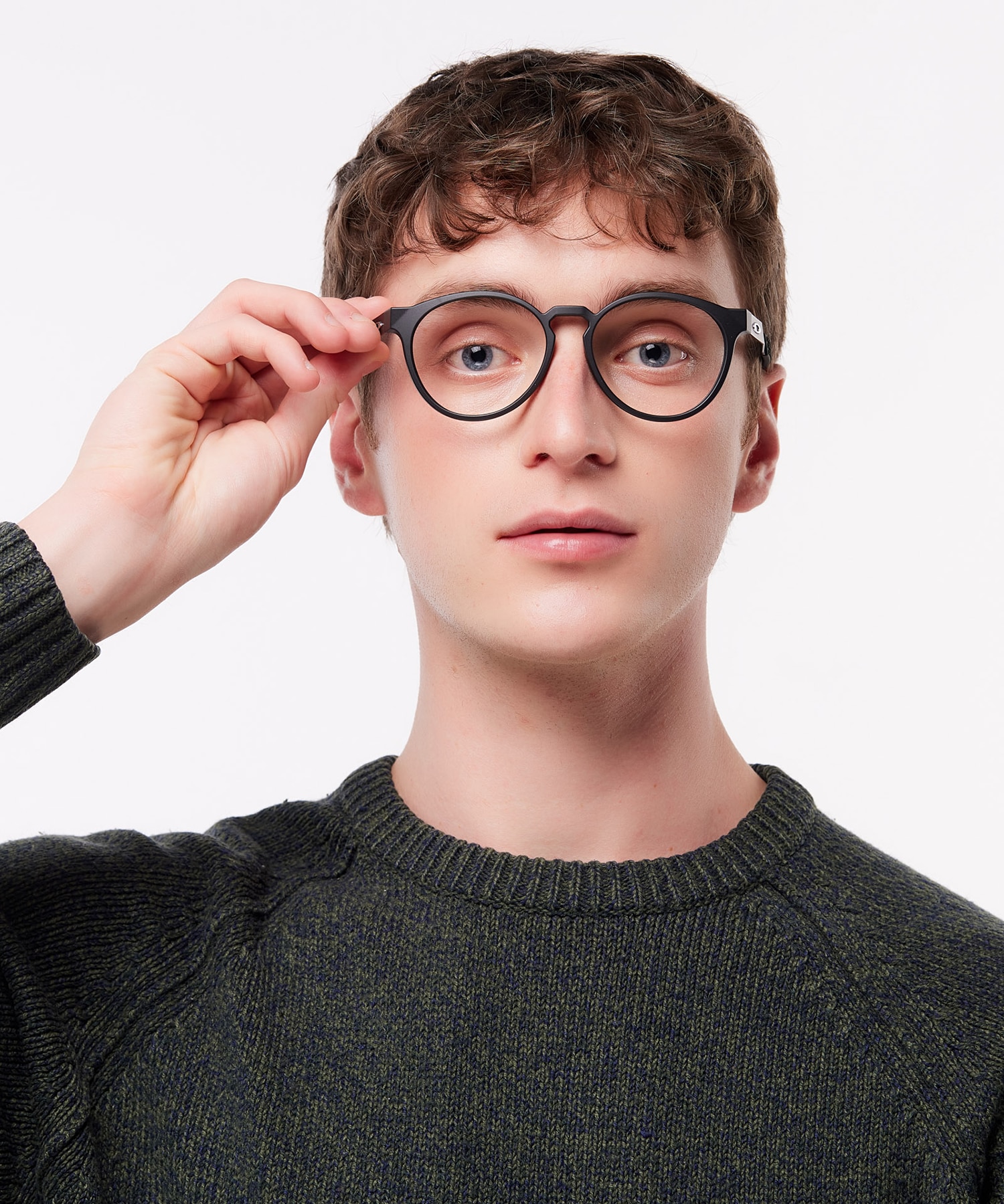 Exchange R Satin Black PlasticSunglass Frames for Men for Glasses Direct