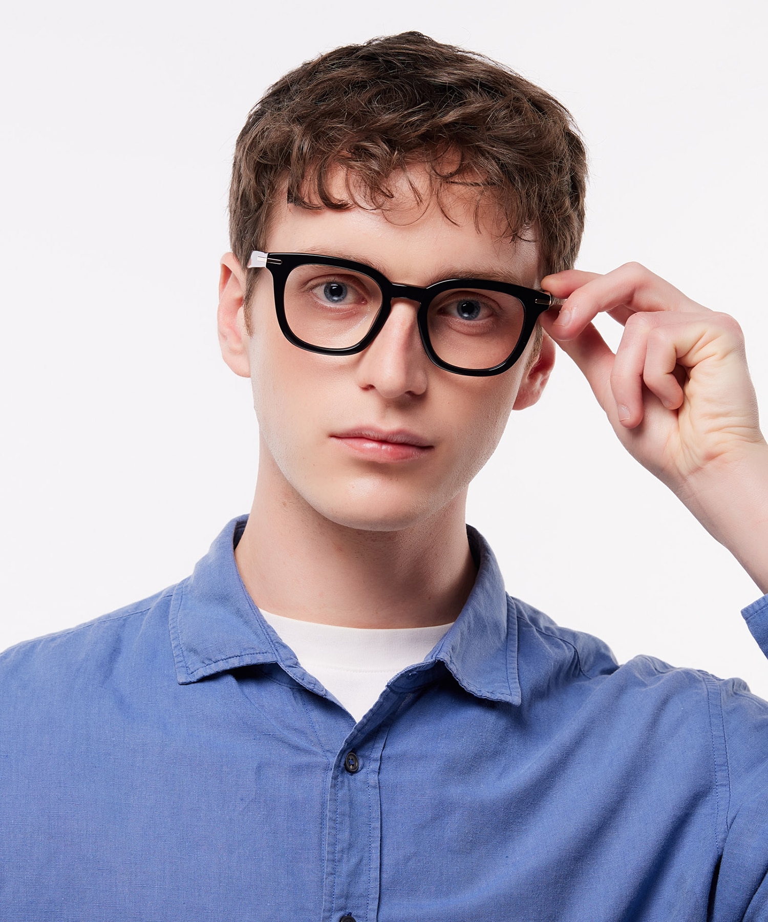 Kew Black AcetateEyeglass Frames for Men for Glasses Direct