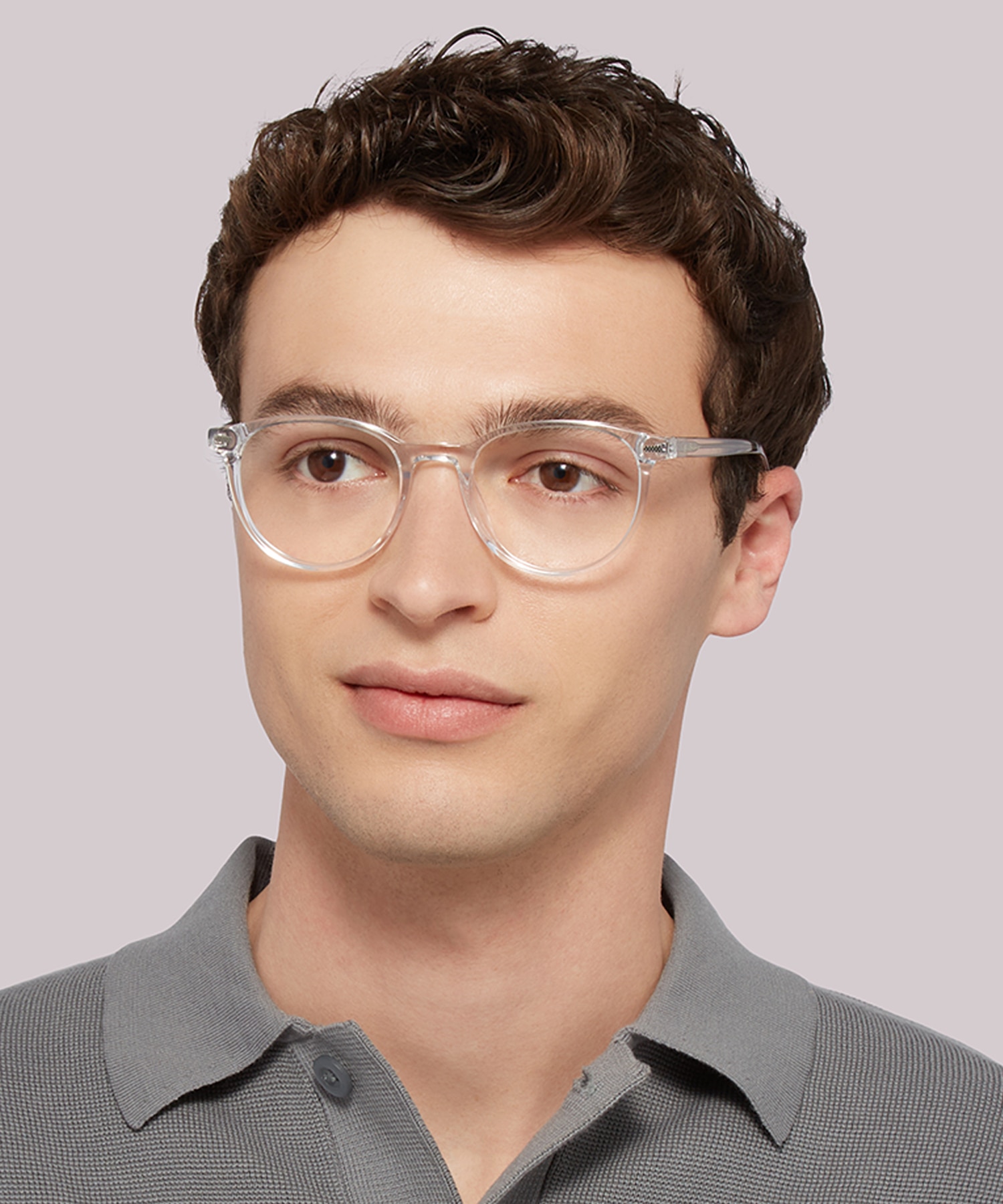 York Clear MetalEyeglass Frames for Men for Glasses Direct